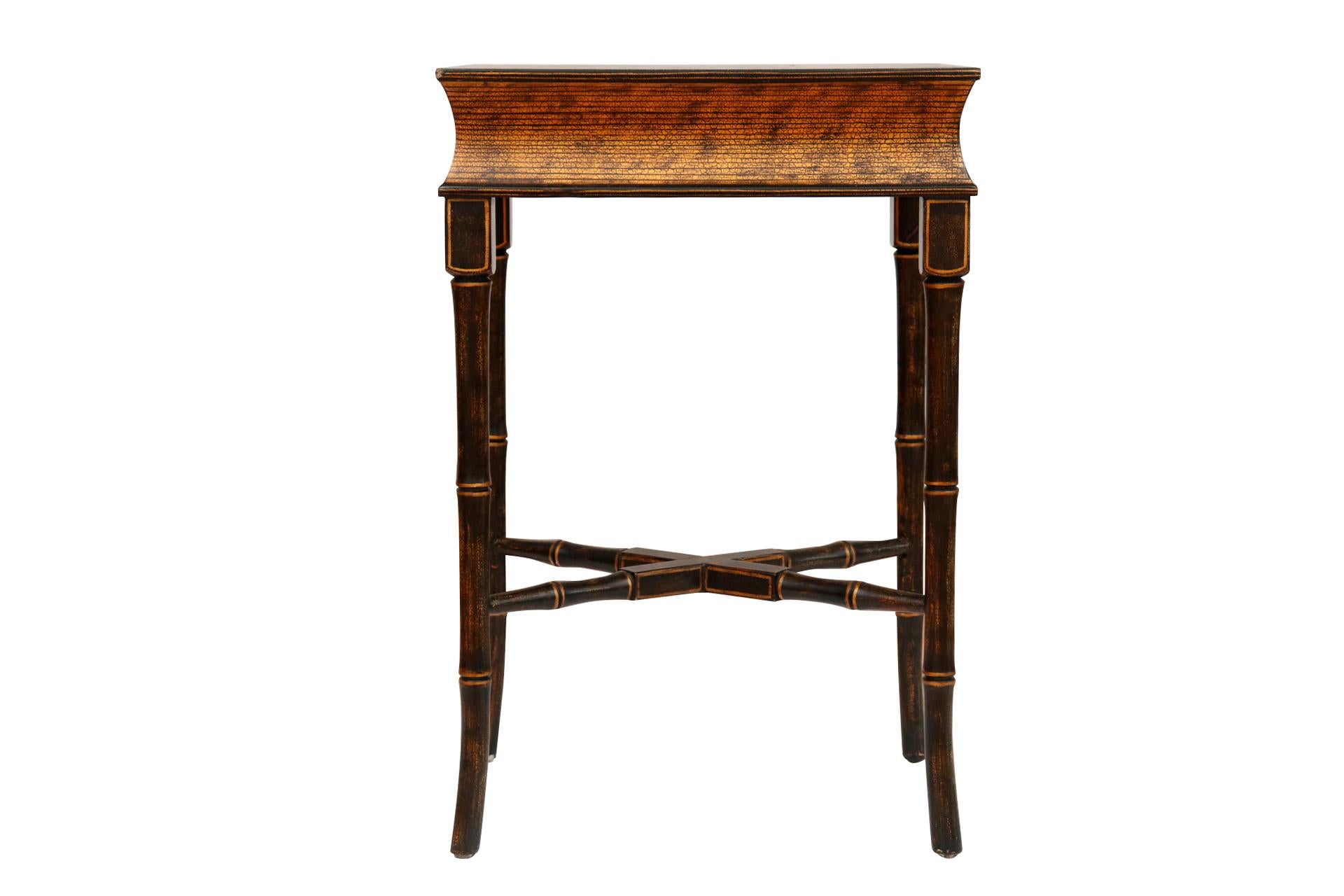 20th Century Chinoiserie Book Top Side Table by Harden Furniture