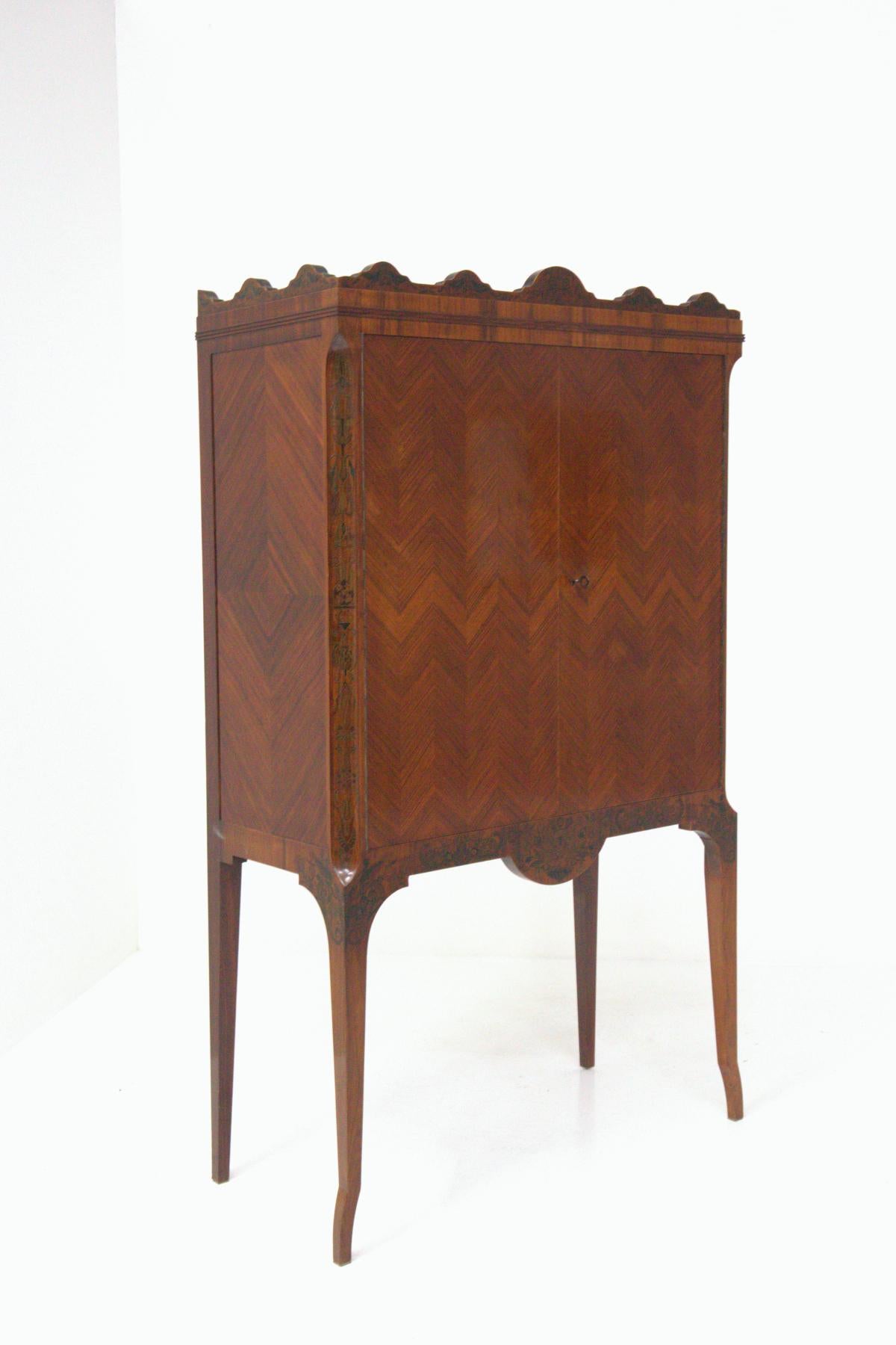 Chinoiserie Cabinet by Giambattista Gianotti, Unique piece  For Sale 7