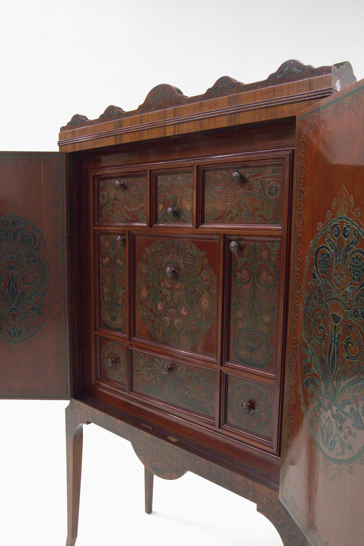 Début du 20ème siècle Cabinet Chinoiserie de Giambattista Gianotti, pièce unique en vente