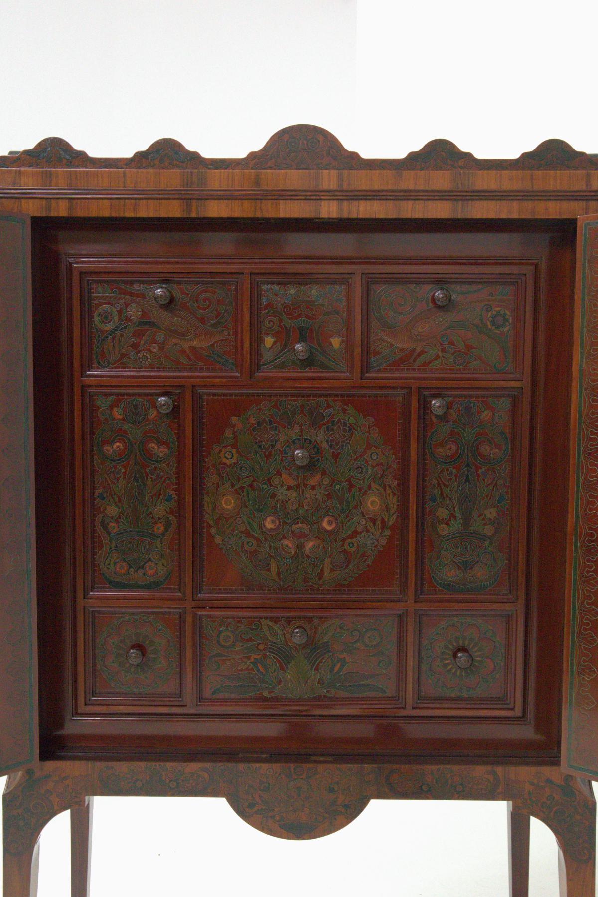 Wood Chinoiserie Cabinet by Giambattista Gianotti, Unique piece  For Sale