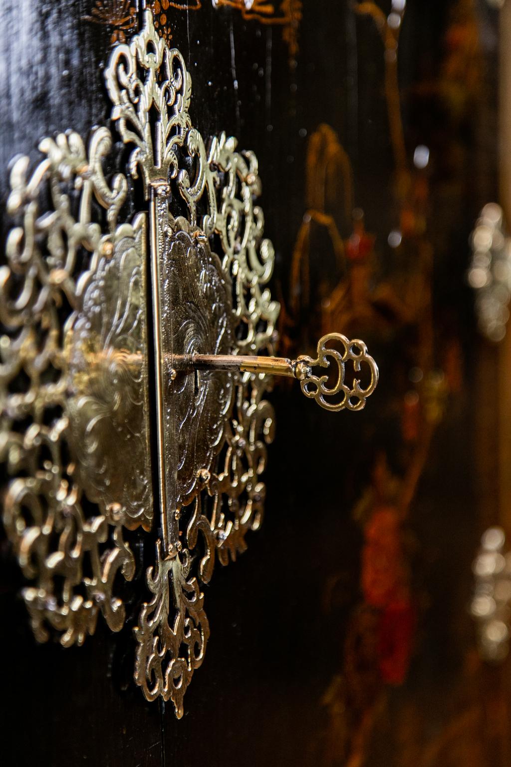 English Chinoiserie Cabinet on Legs