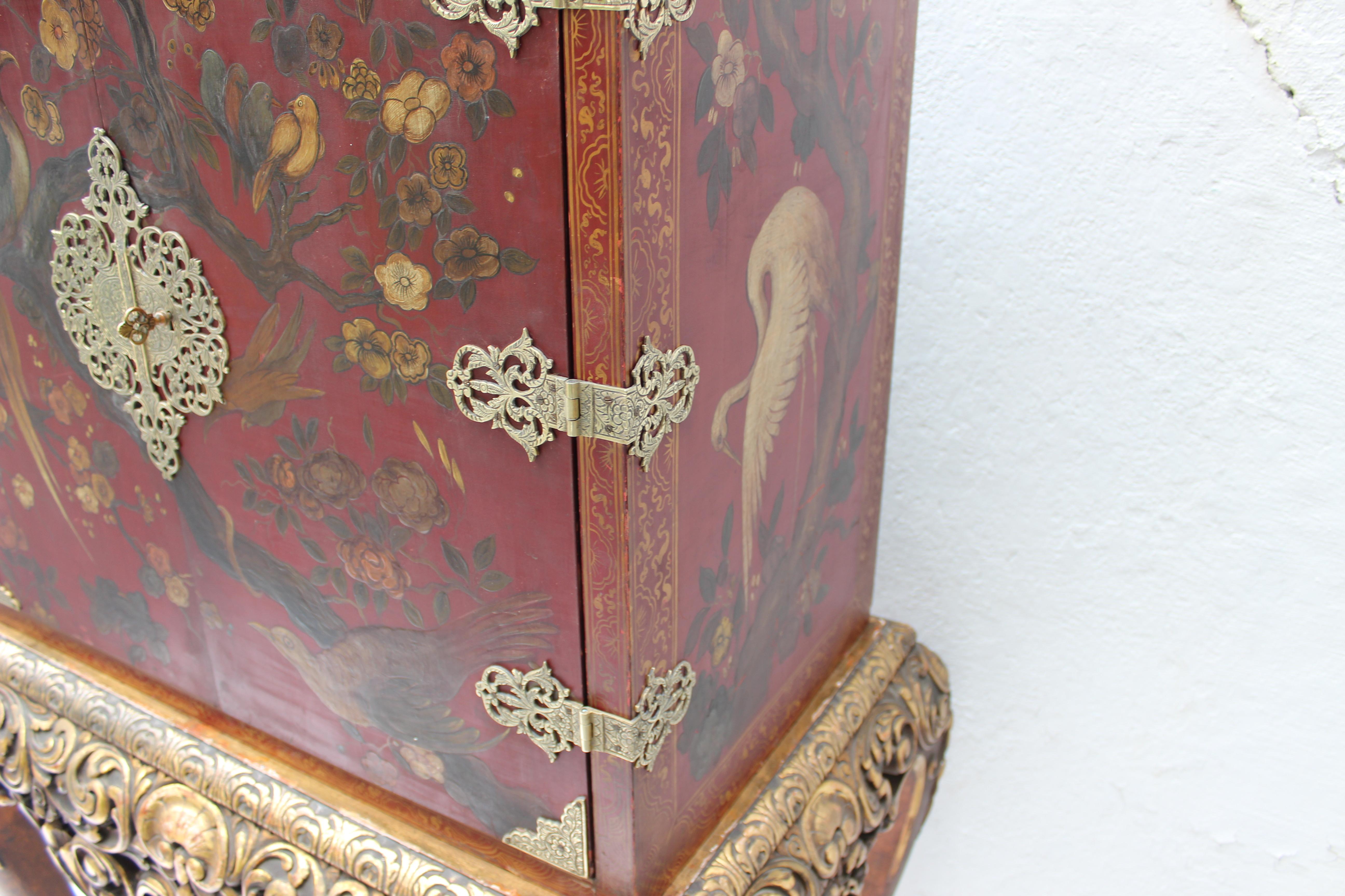 Chinoiserie Cabinet on Stand 1