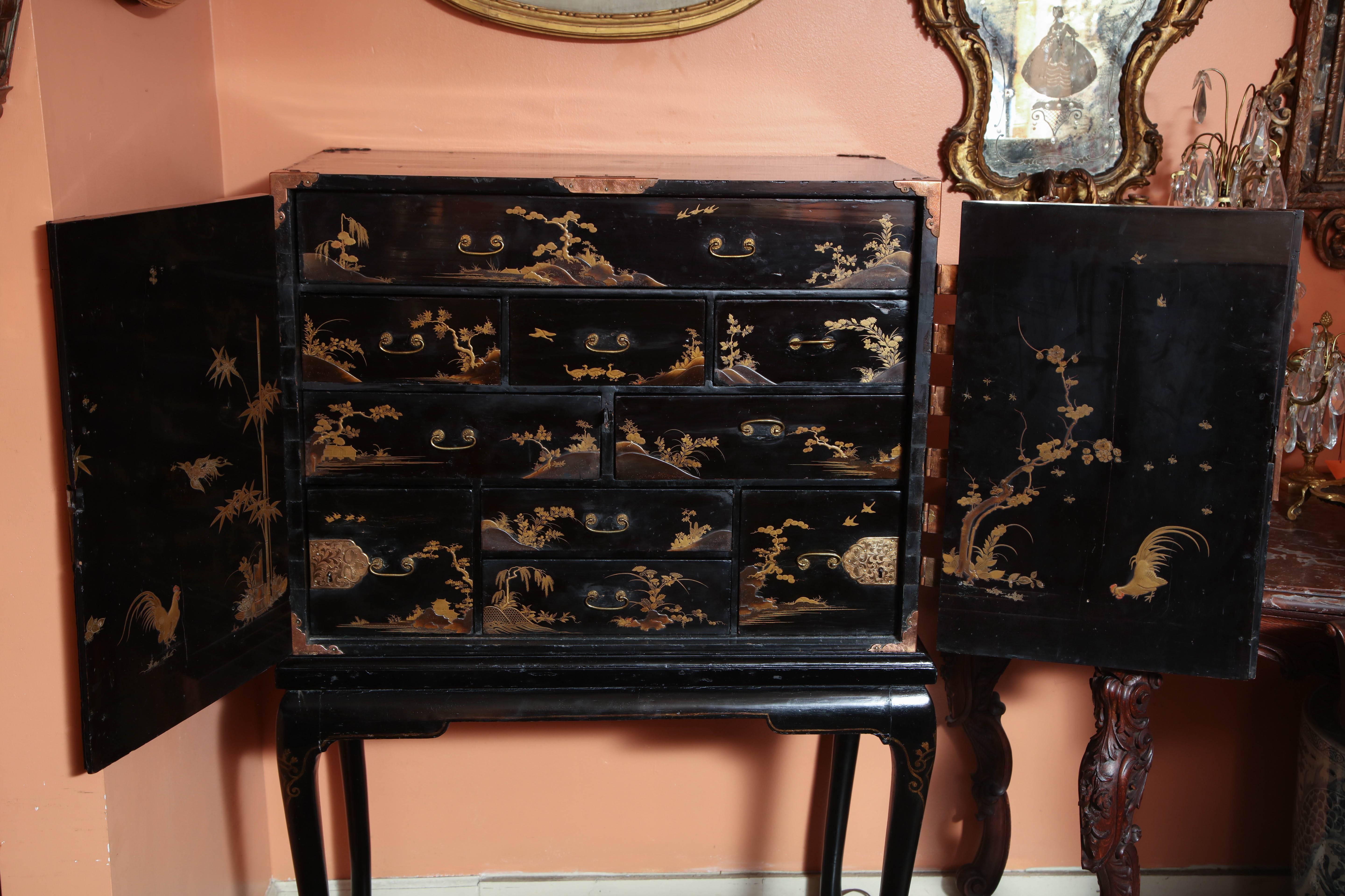 Chinoiserie Cabinet on Stand 2