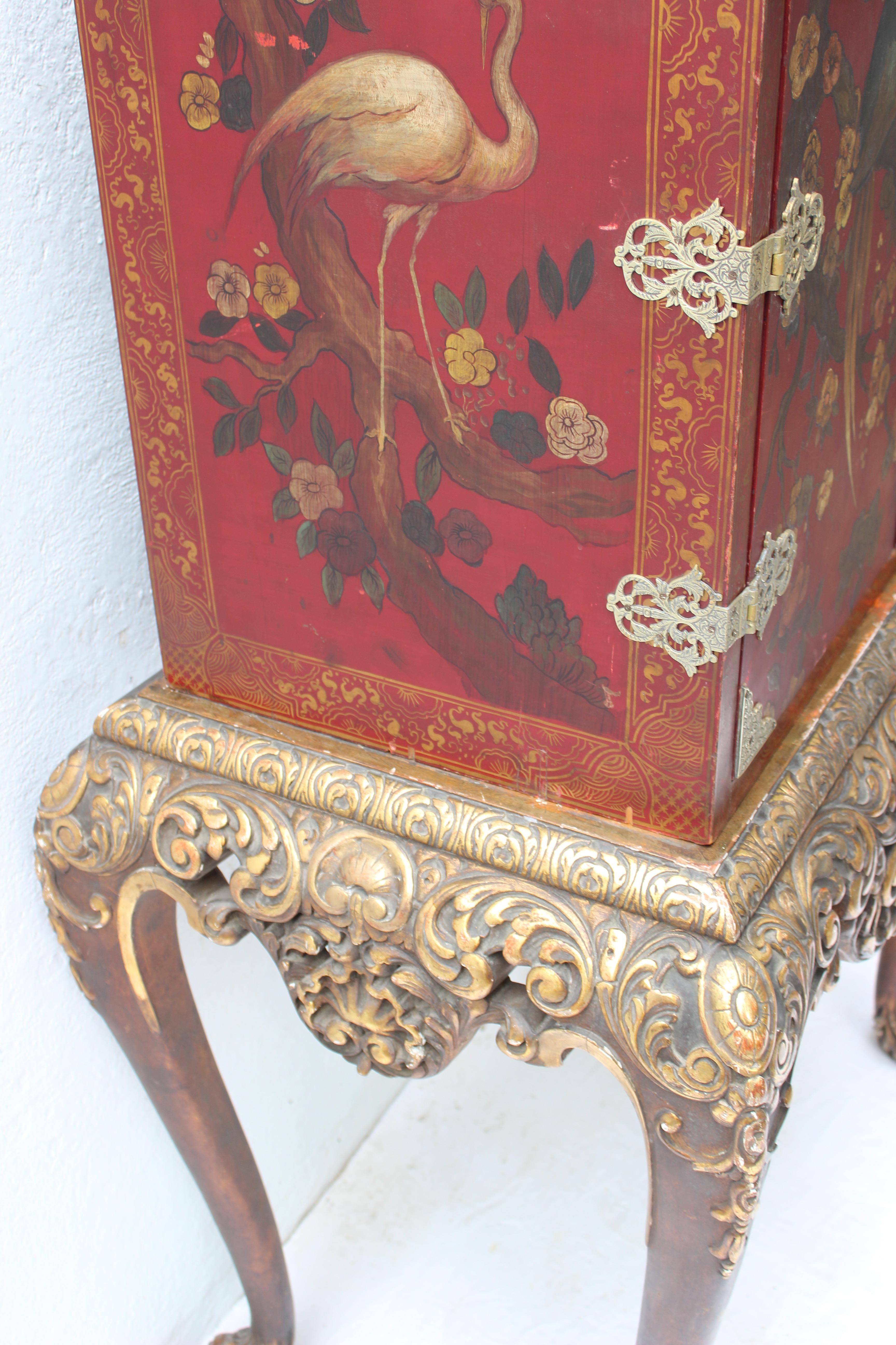 Chinoiserie Cabinet on Stand 3