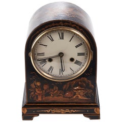 Chinoiserie Cased Dome Topped Mantel Clock, circa 1920
