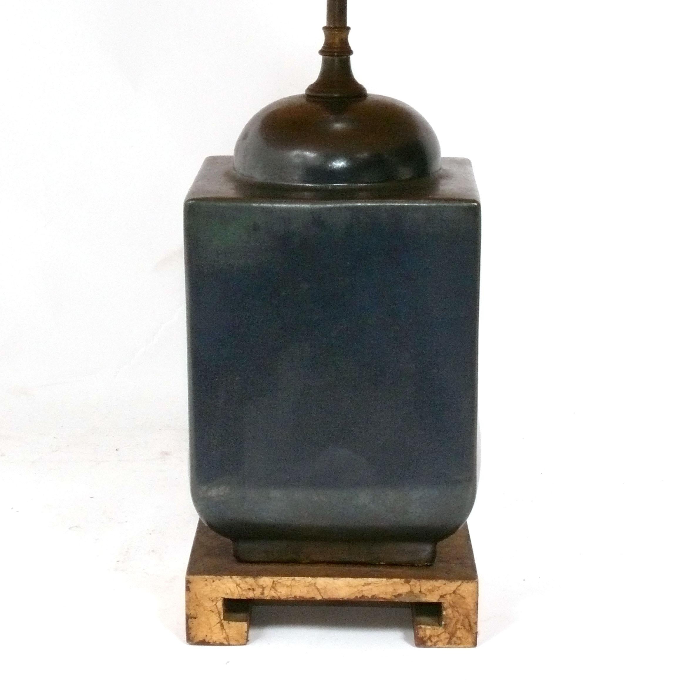 Lampe en céramique Chinoiserie circa 1940s ou plus tôt Rewire Bon état - En vente à Atlanta, GA