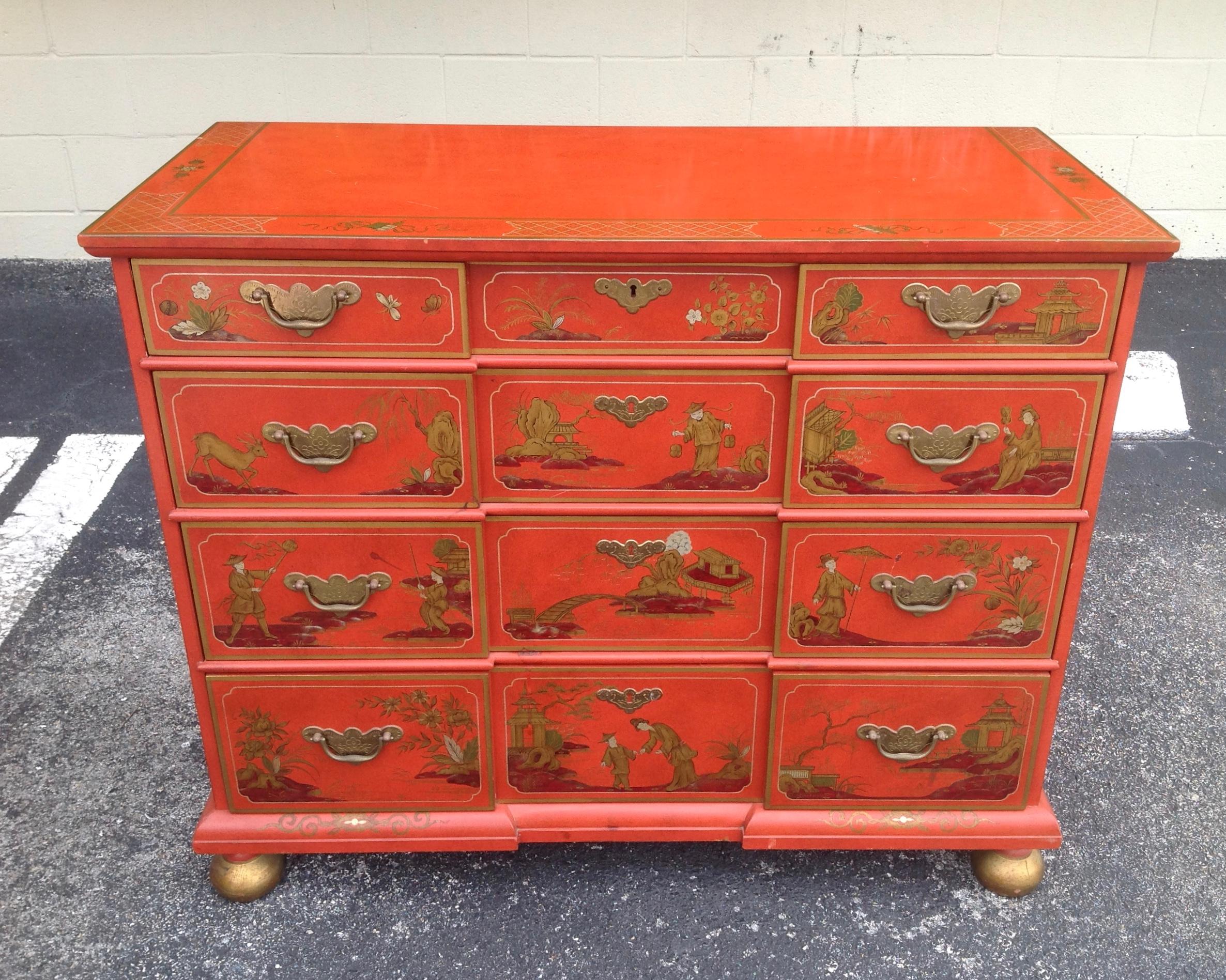 American Chinoiserie Chest by Baker