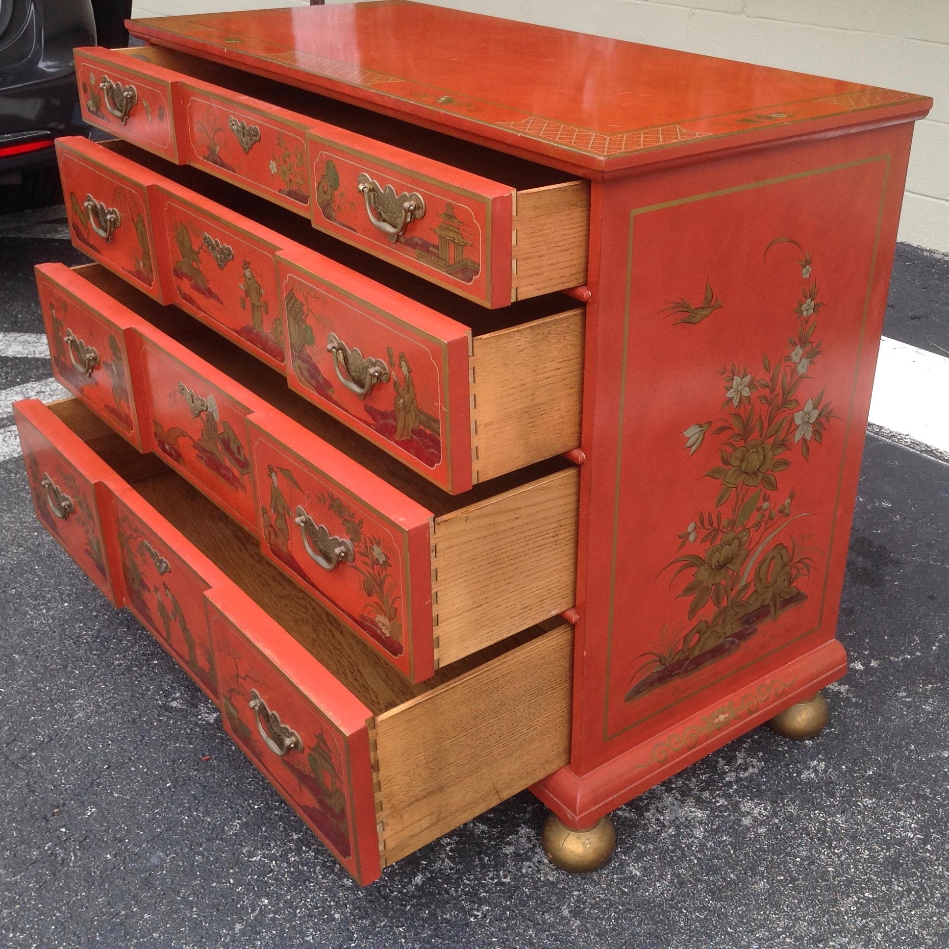 Chinoiserie Chest by Baker In Good Condition In West Palm Beach, FL
