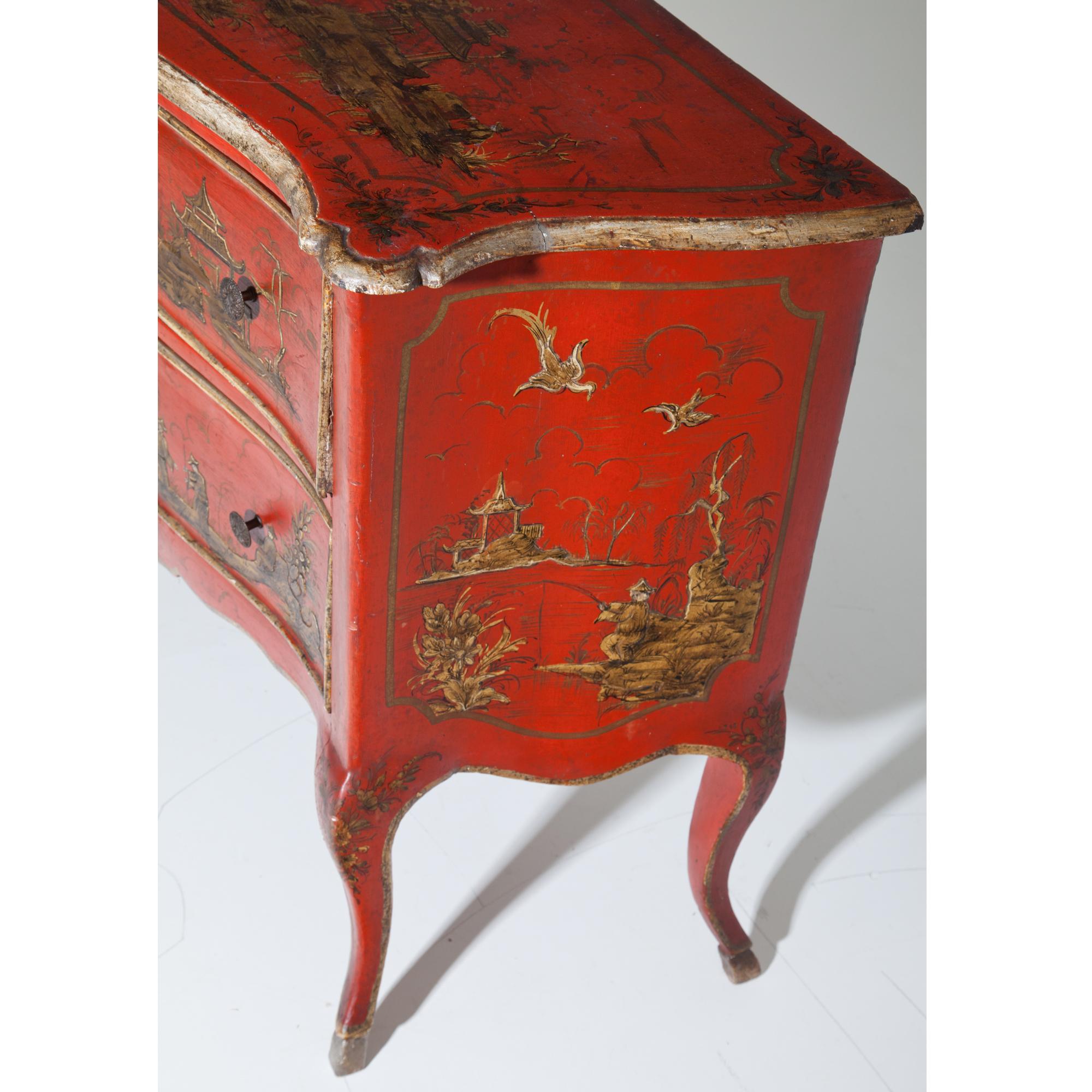 Mid-20th Century Chinoiserie Chest of Drawers, 1930s 