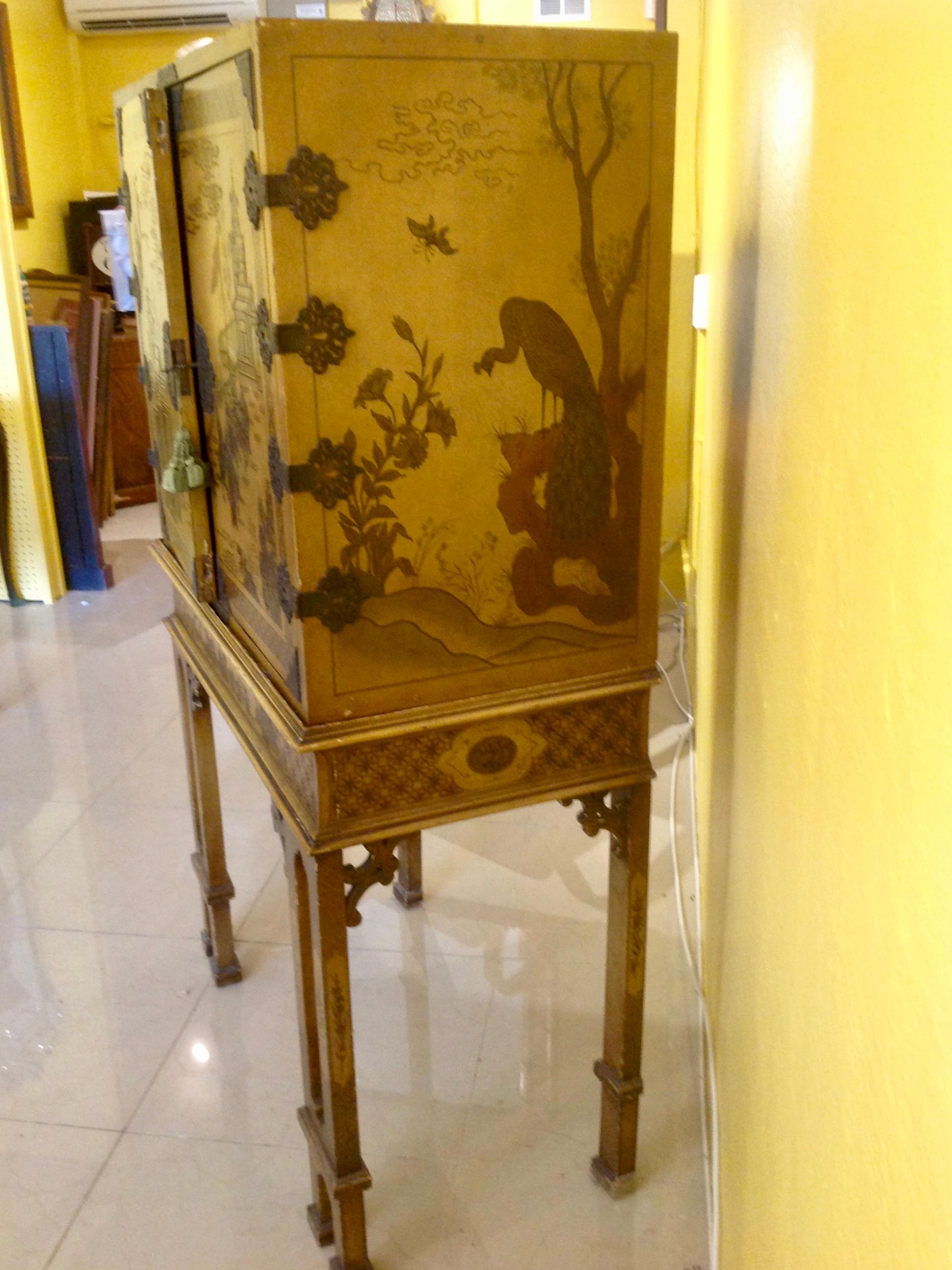 Chinoiserie Chest on Stand 10