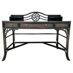 Bureau chinois Chippendale en bambou