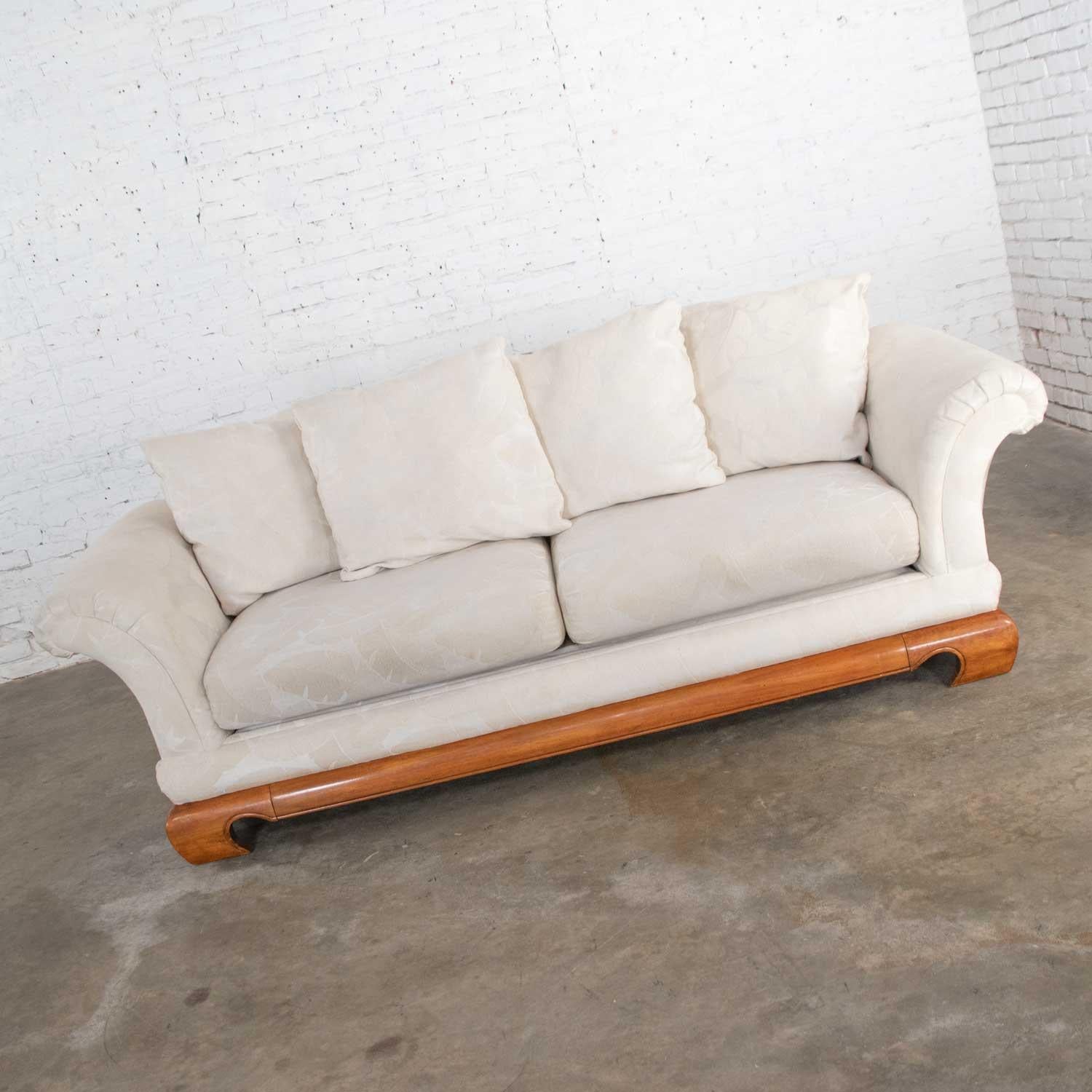 Chinoiserie Chow Leg Ming Style Sofa by Schnadig International Furniture 1