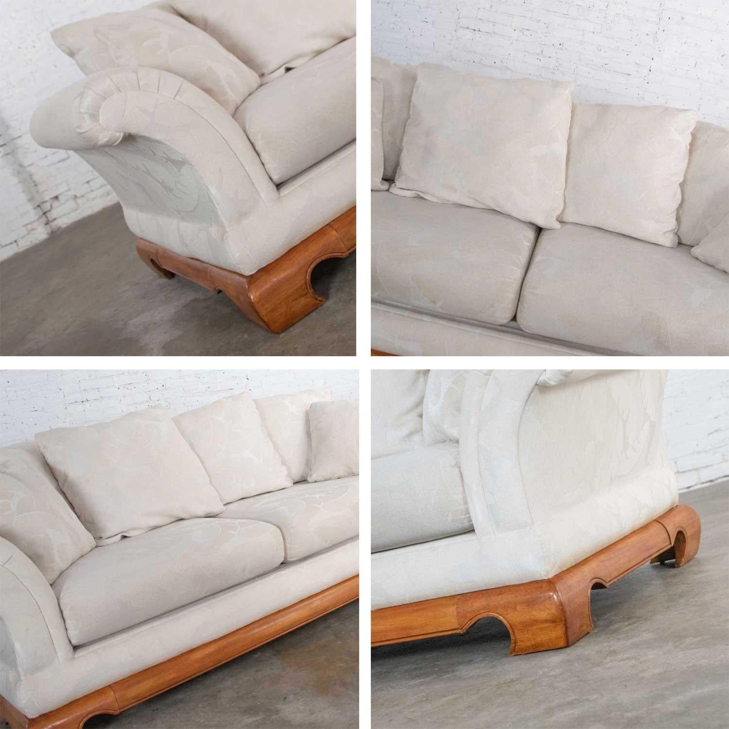 Chinoiserie Chow Leg Ming Style Sofa by Schnadig International Furniture 2