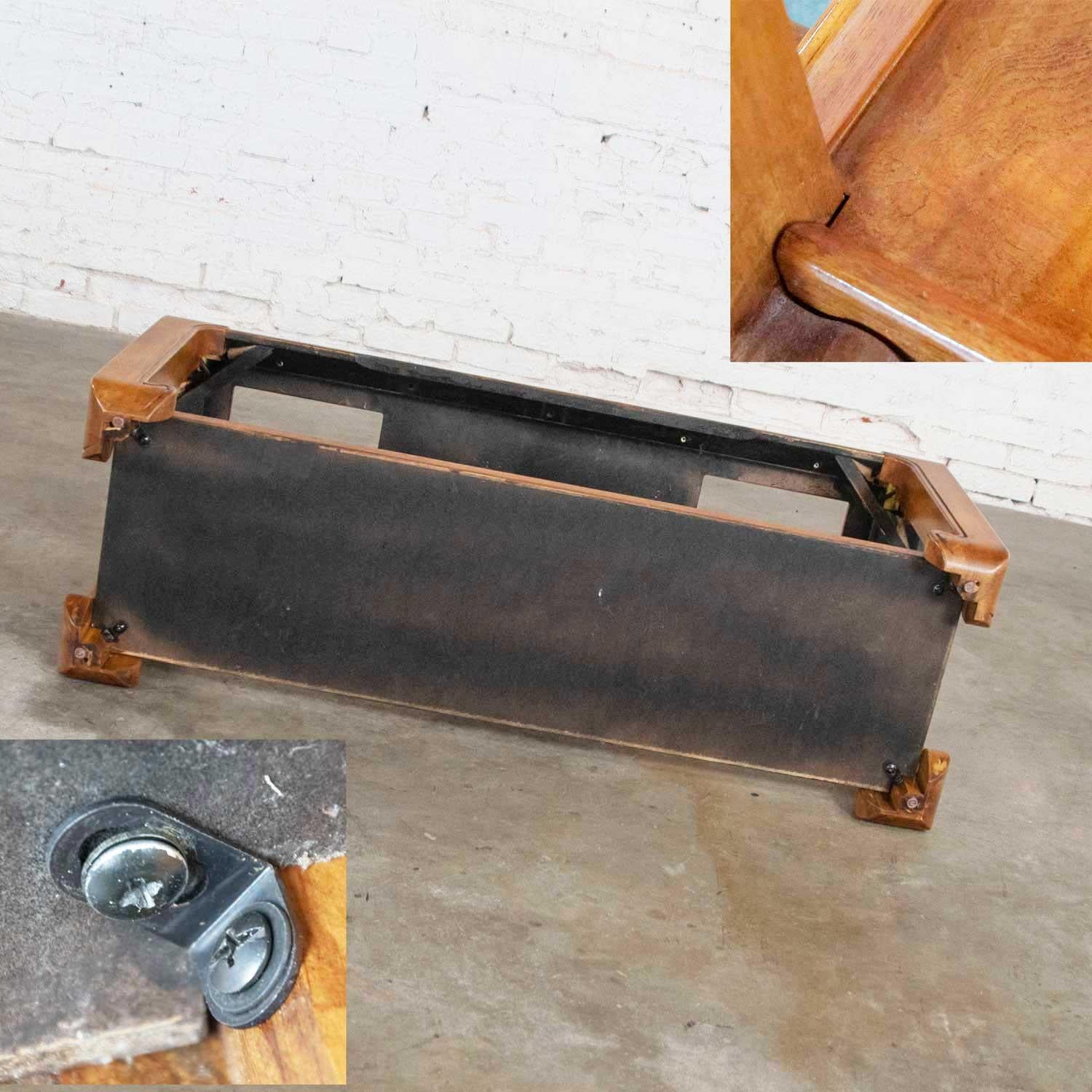 Chinoiserie Chow Leg Ming Style Sofa Console Table Attributed to Schnadig Intl en venta 3