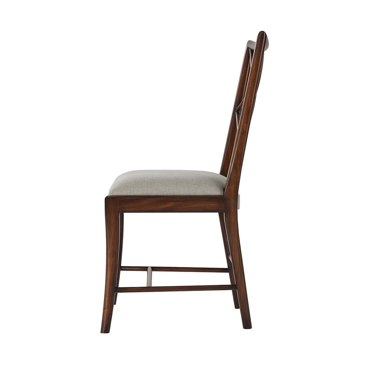 George III Chinoiserie Cockpen Dining Chairs For Sale
