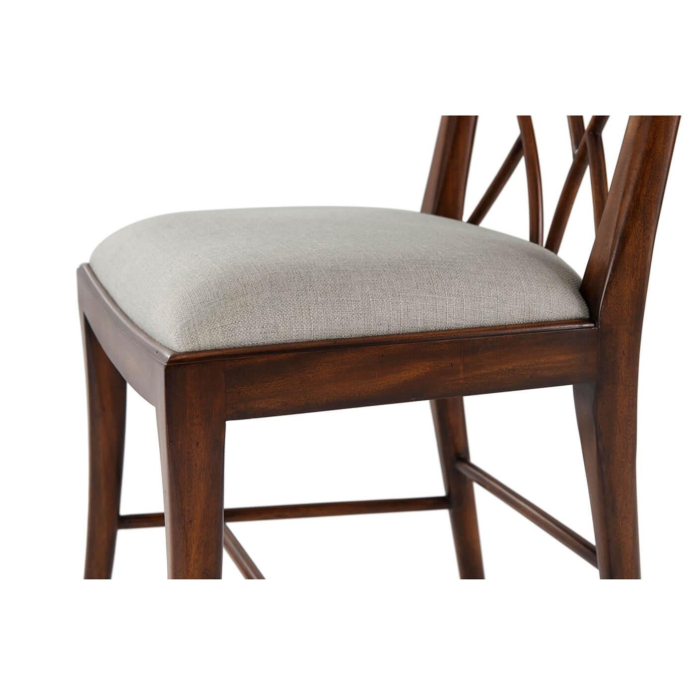 George III Chinoiserie Cockpen Dining Chairs (Sets of 2) For Sale