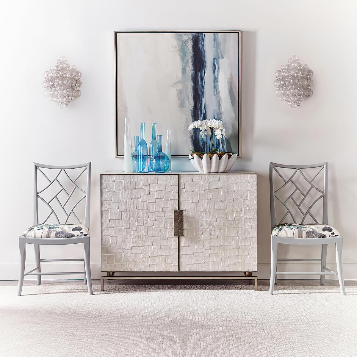 Contemporary Chinoiserie Cockpen Dining Chairs (Sets of 2) For Sale