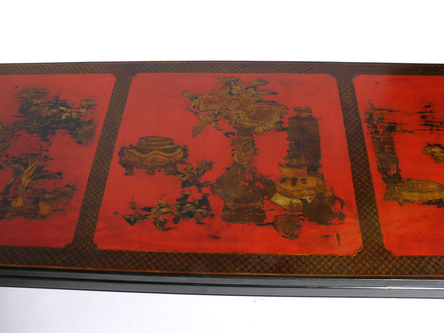 Gilt Chinoiserie Coffee Table For Sale