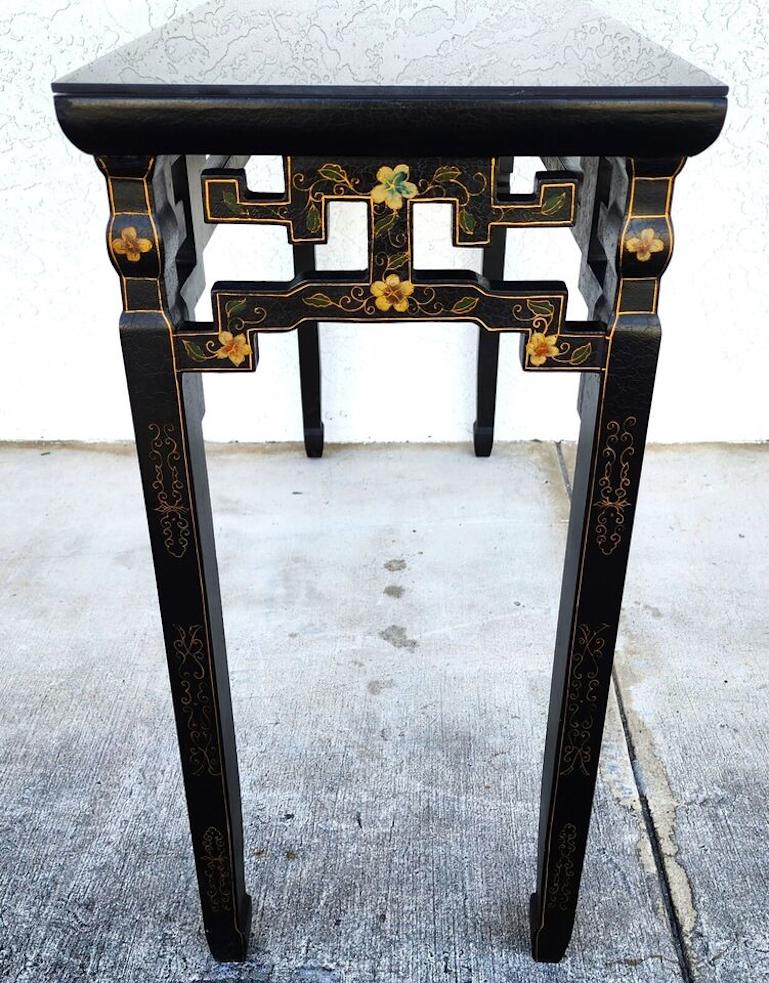 Chinoiserie Console Table Altar Hand Painted For Sale 4