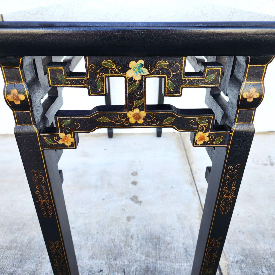 Chinoiserie Console Table Altar Hand Painted For Sale 5