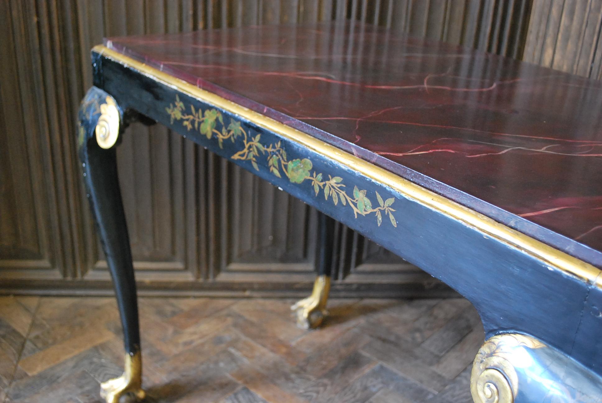 British Chinoiserie Console Table For Sale