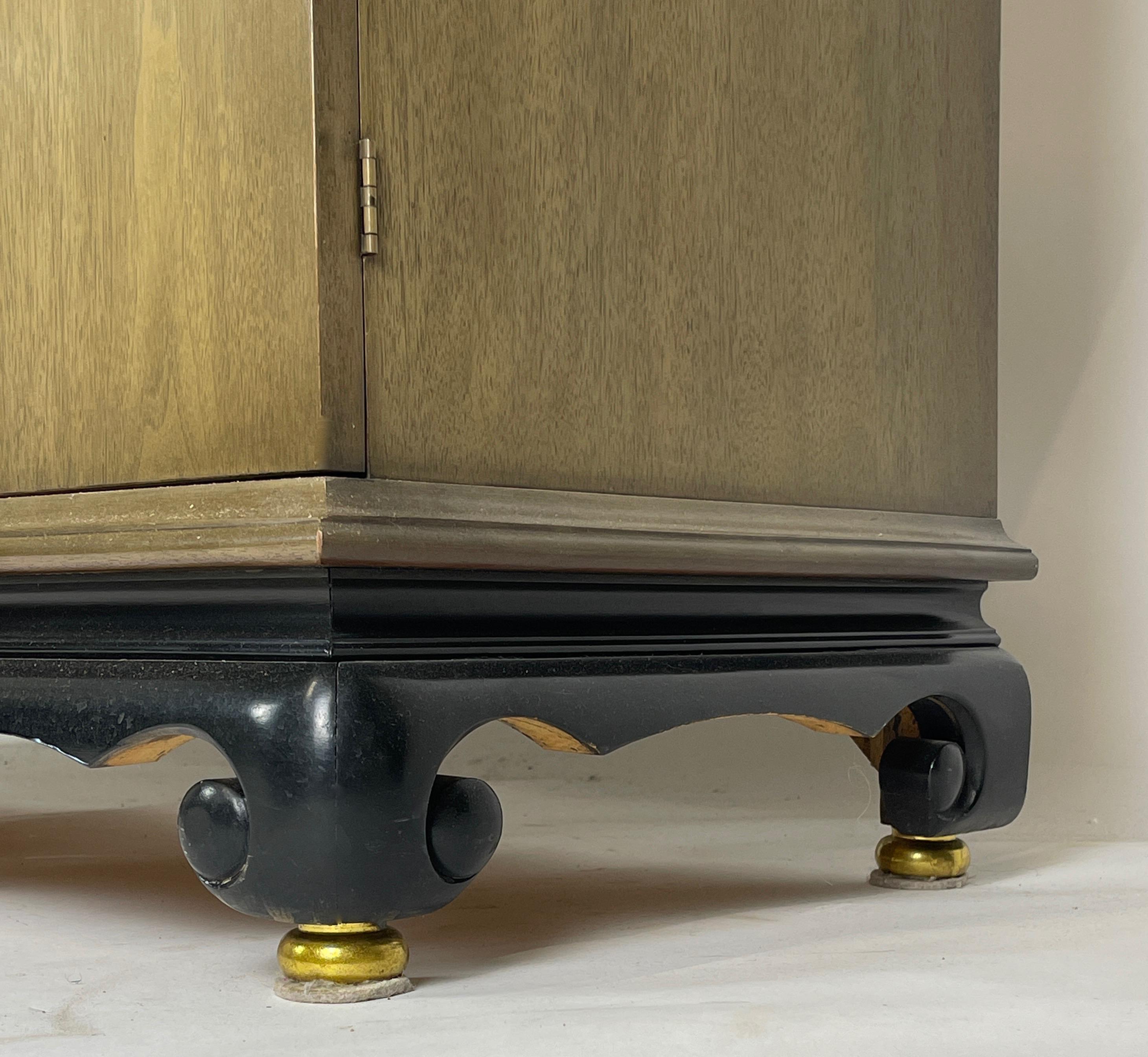 Chinoiserie Credenza Chest Sideboard w. Brass Tassel Pulls 1