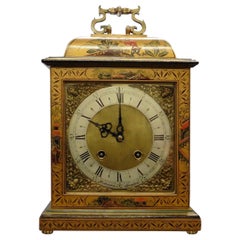 Vintage Chinoiserie Decorated Bell Top Mantel Clock by Astral