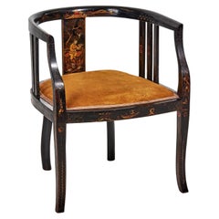 Chinoiserie Decorated Bowback Desk Chair, circa 1930s