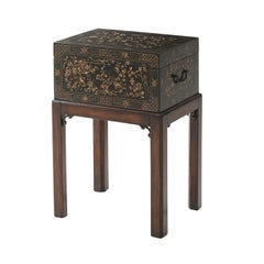 Chinoiserie Decorated Box on Stand