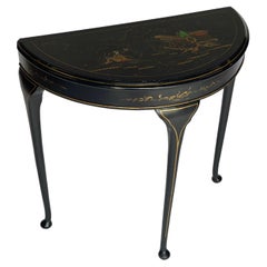 Cineserie  Tavolo consolle decorato Demi Lune