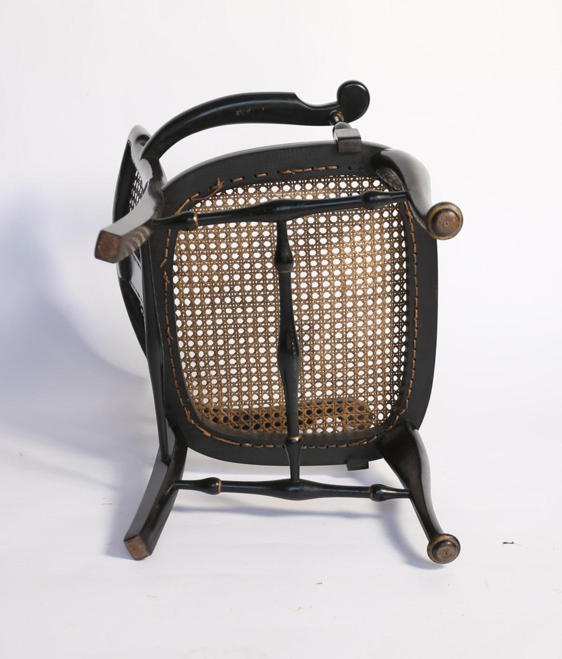 Chinoiserie decorated Elbow chair circa 1930s For Sale 2