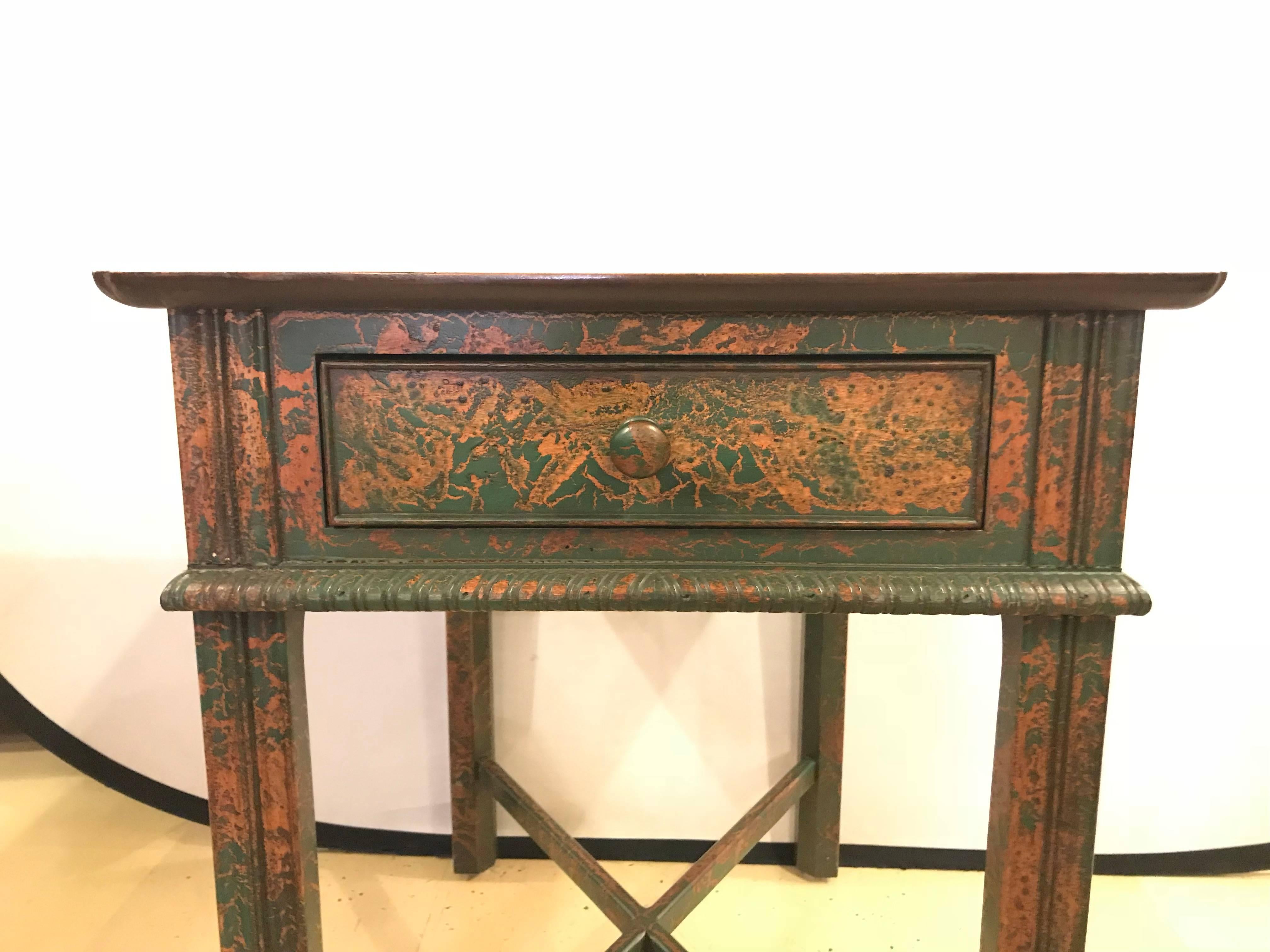 Mid-20th Century Chinoiserie Decorated End Table by South Hampton Furniture For Sale