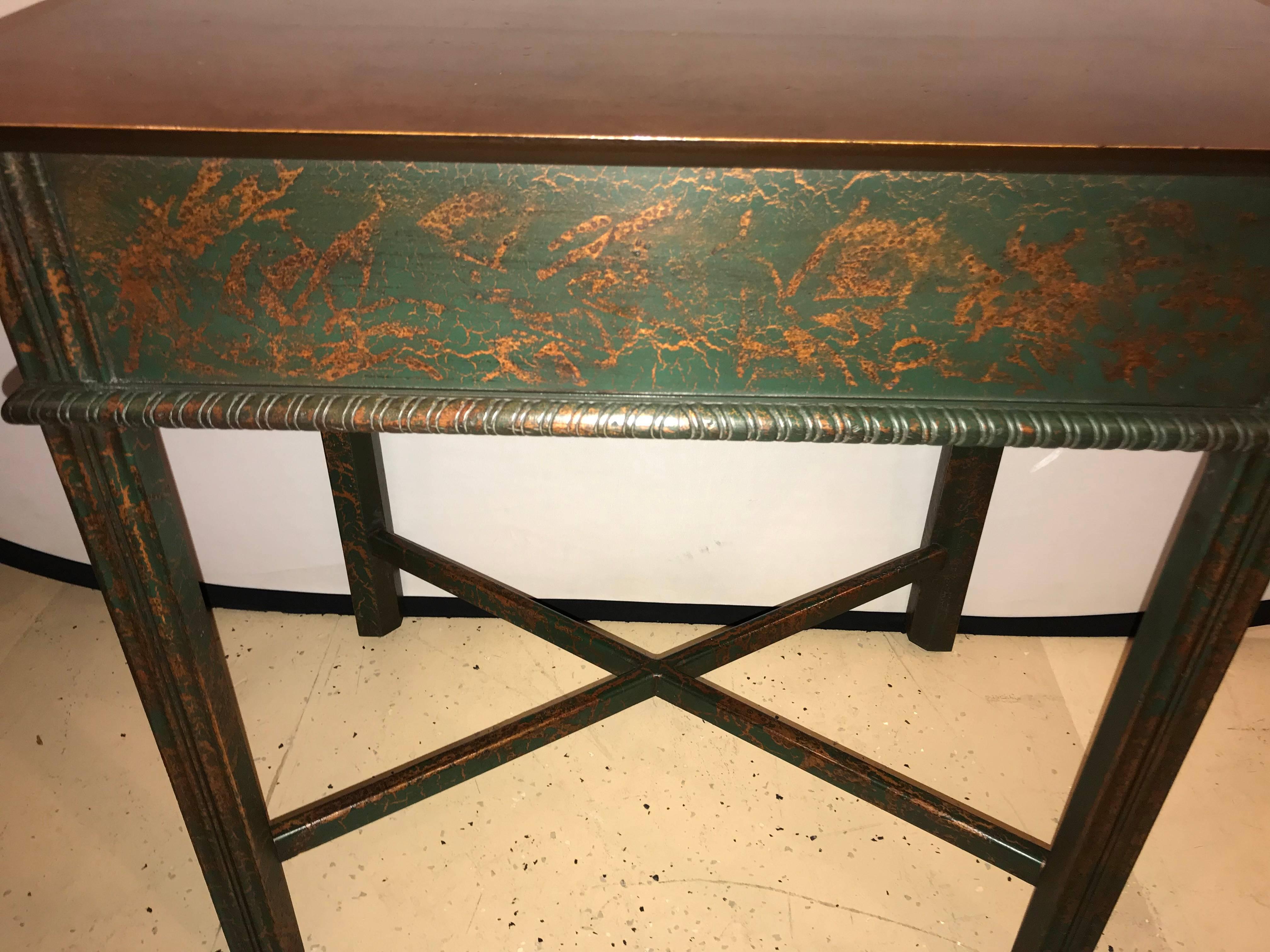 Chinoiserie Decorated End Table by South Hampton Furniture For Sale 2