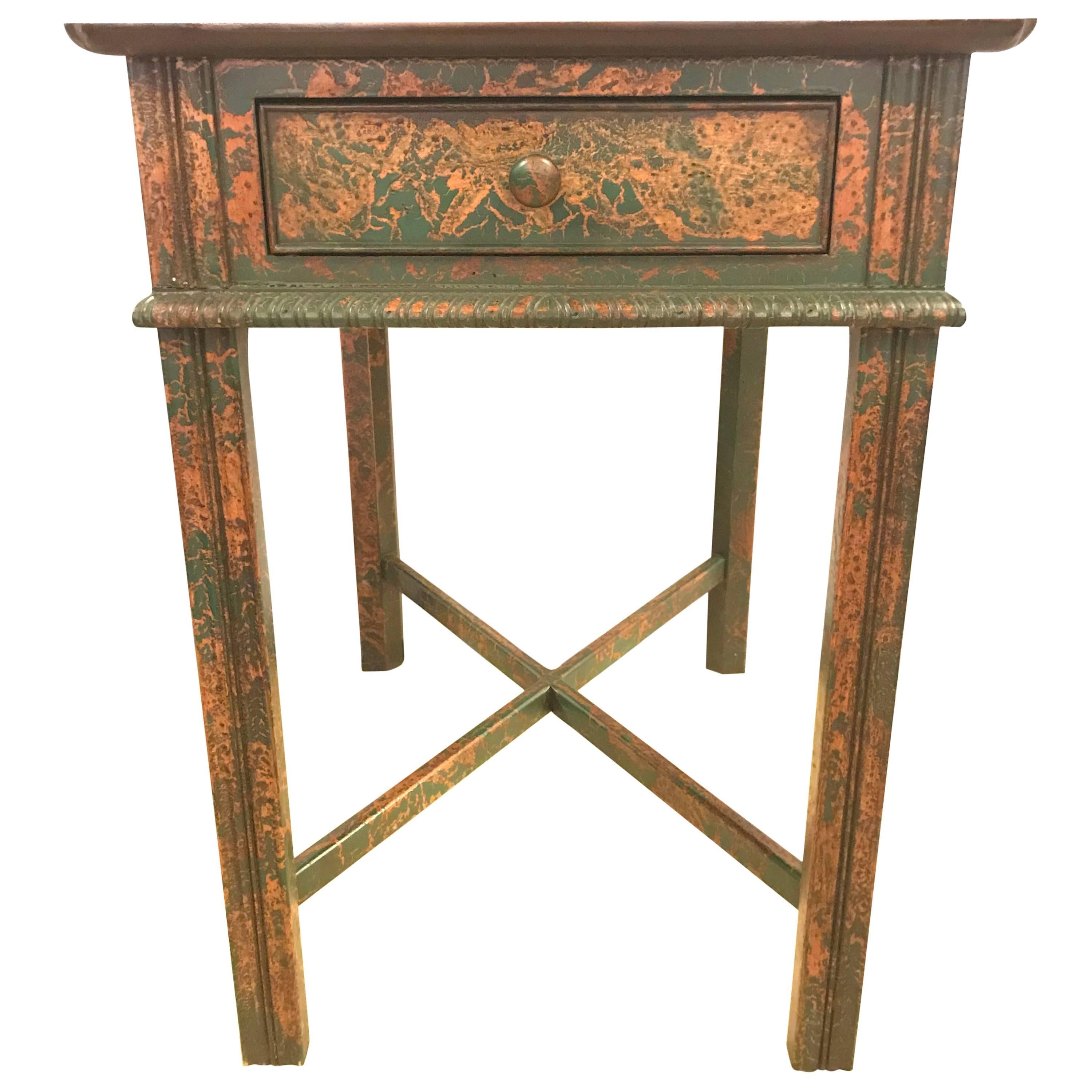 Chinoiserie Decorated End Table by South Hampton Furniture For Sale