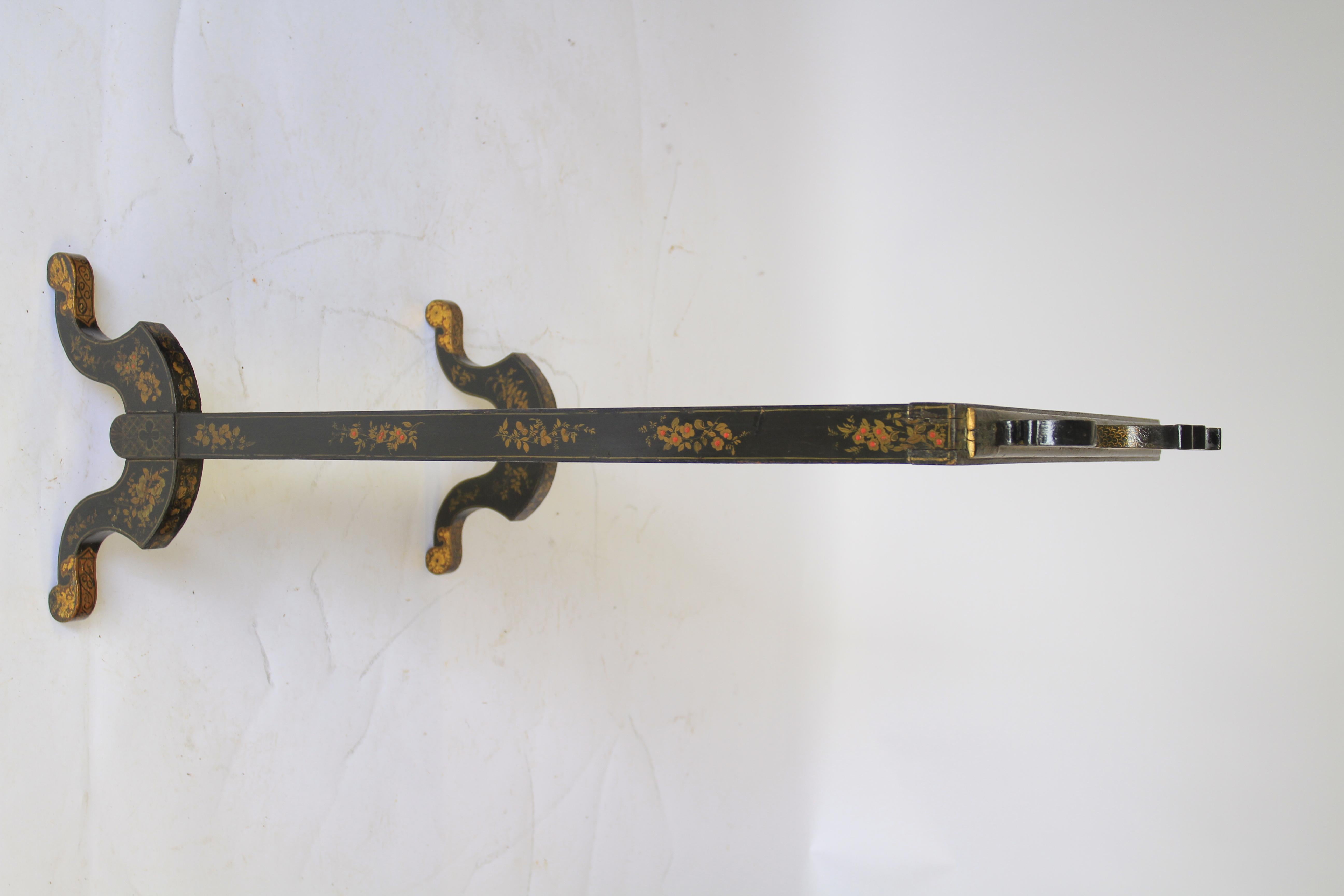 British Chinoiserie Decorated fire screen circa 1900 For Sale
