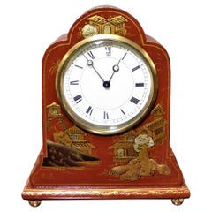 Chinoiserie Decorated Mantel Clock