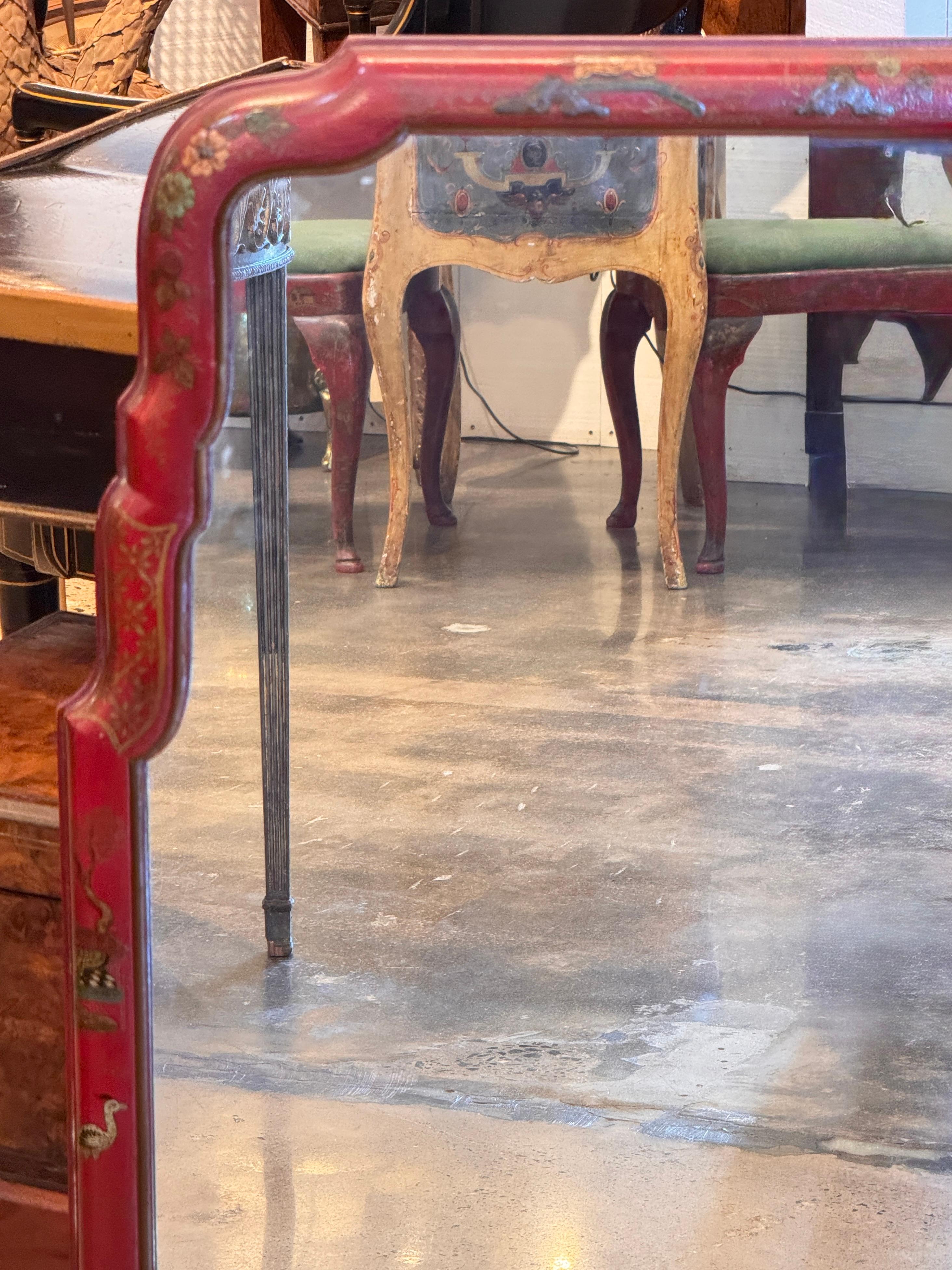 Anglais Miroir Decoratif Chinoiserie en vente