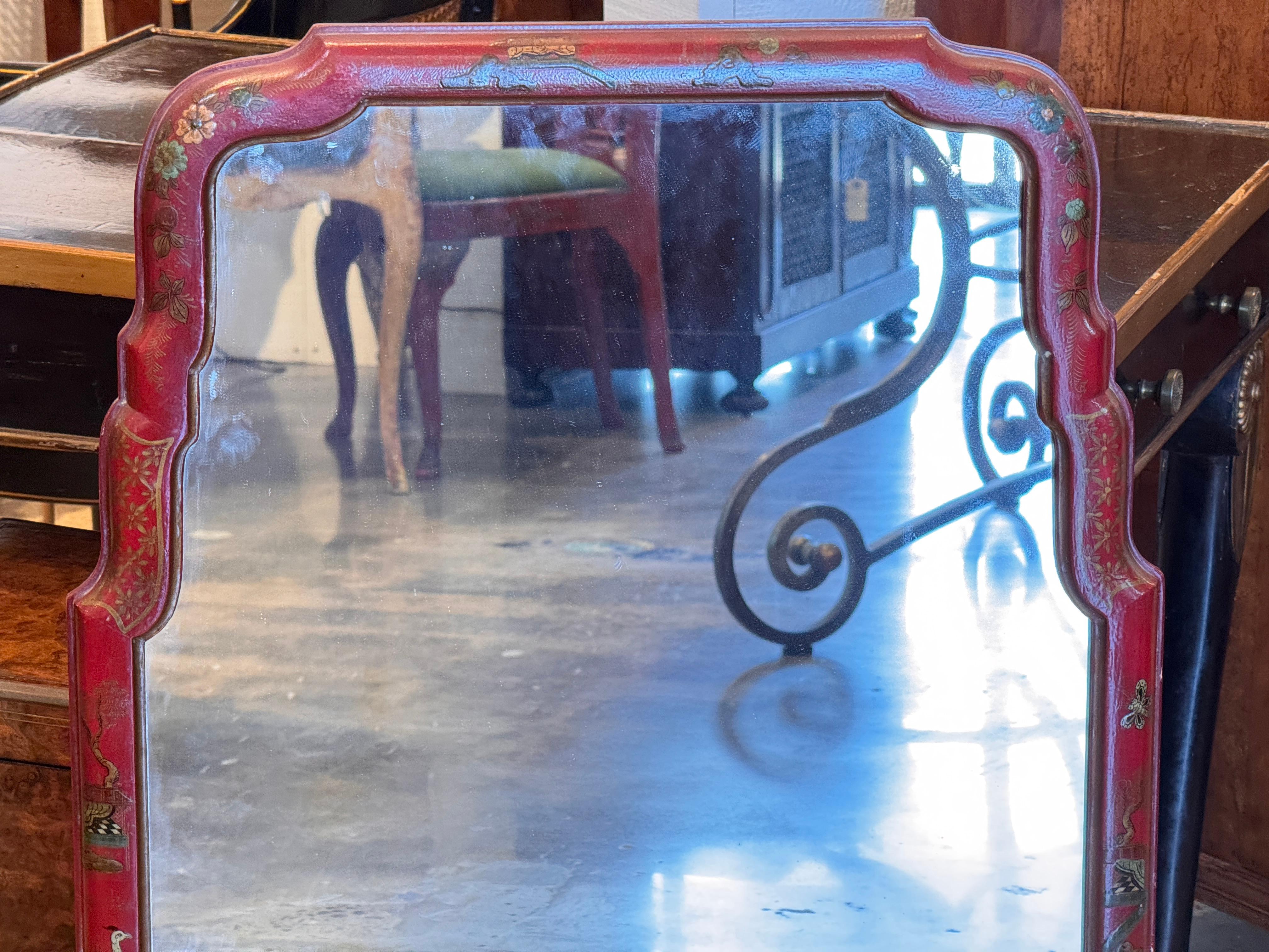 Miroir Decoratif Chinoiserie Bon état - En vente à Charlottesville, VA