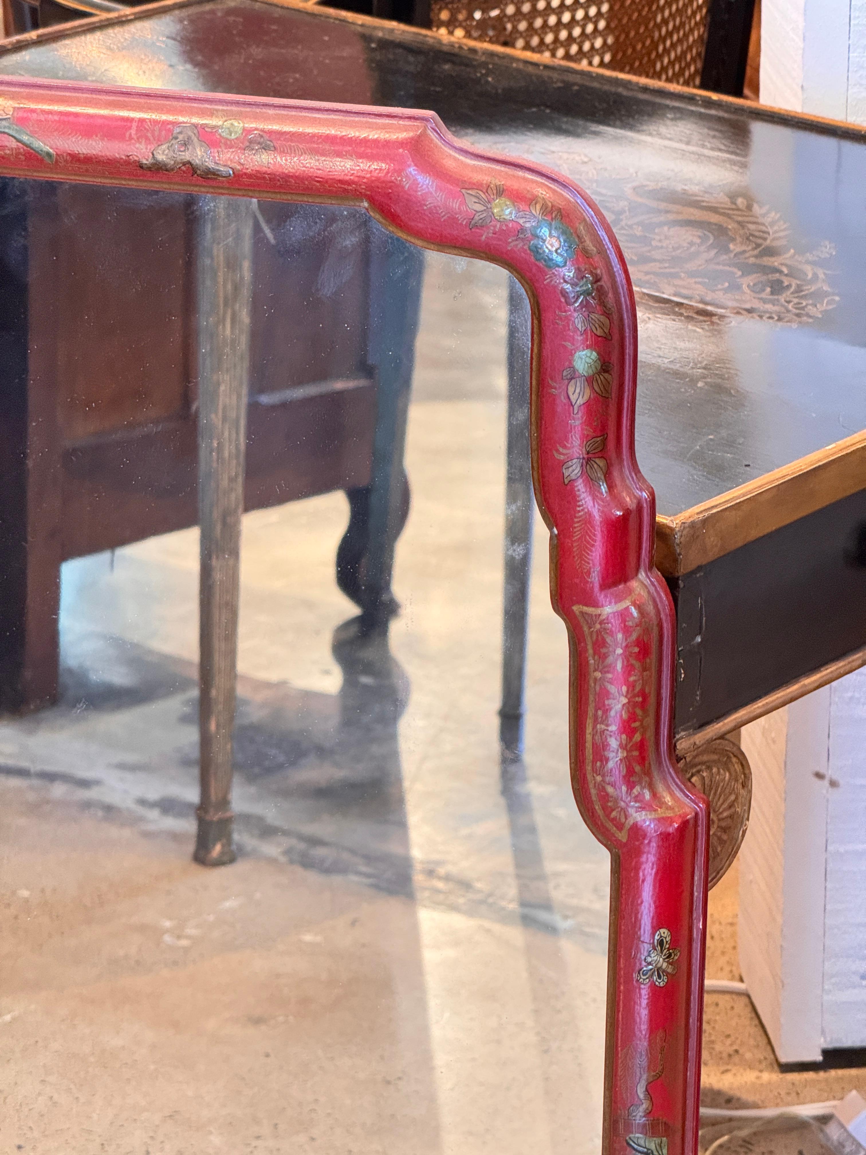 Milieu du XXe siècle Miroir Decoratif Chinoiserie en vente