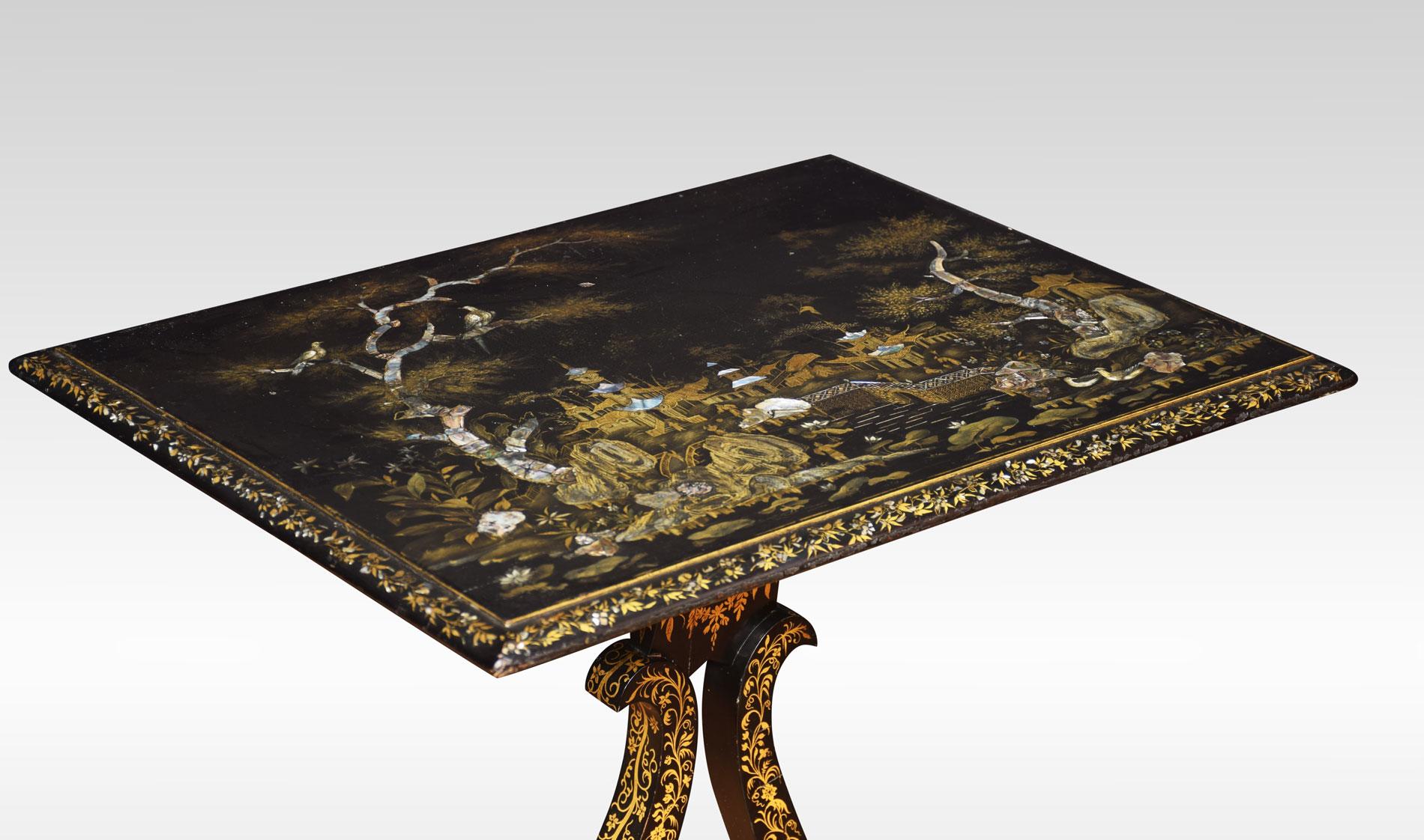 19th Century Chinoiserie Decorated Occasional Table