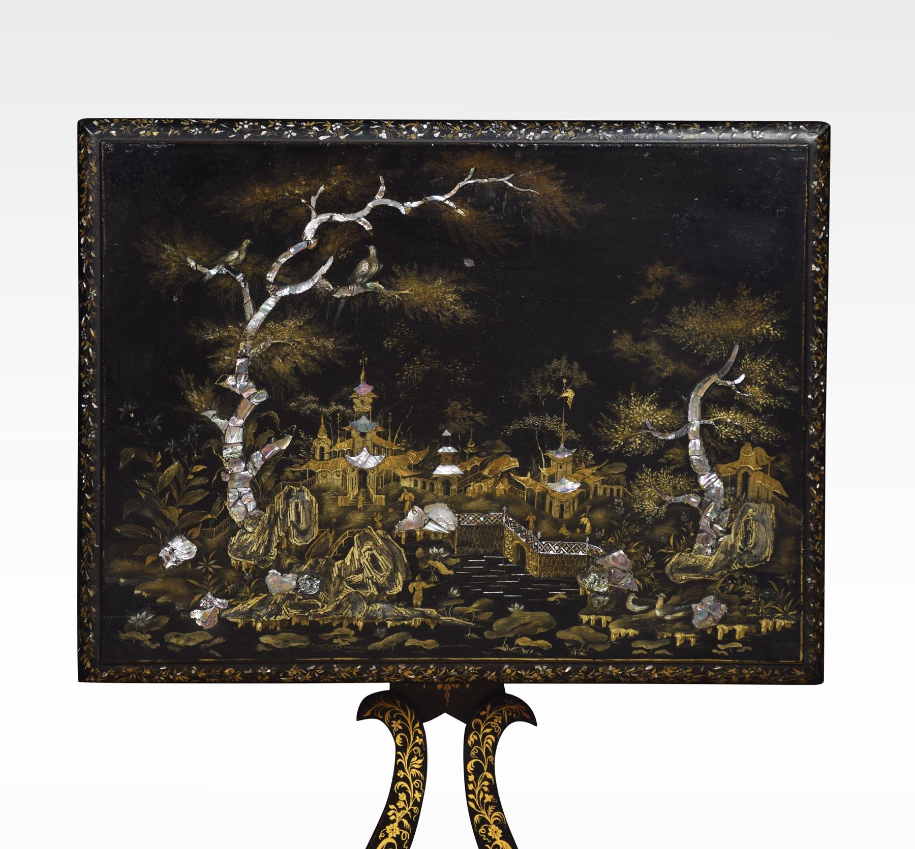 Chinoiserie Decorated Occasional Table 1
