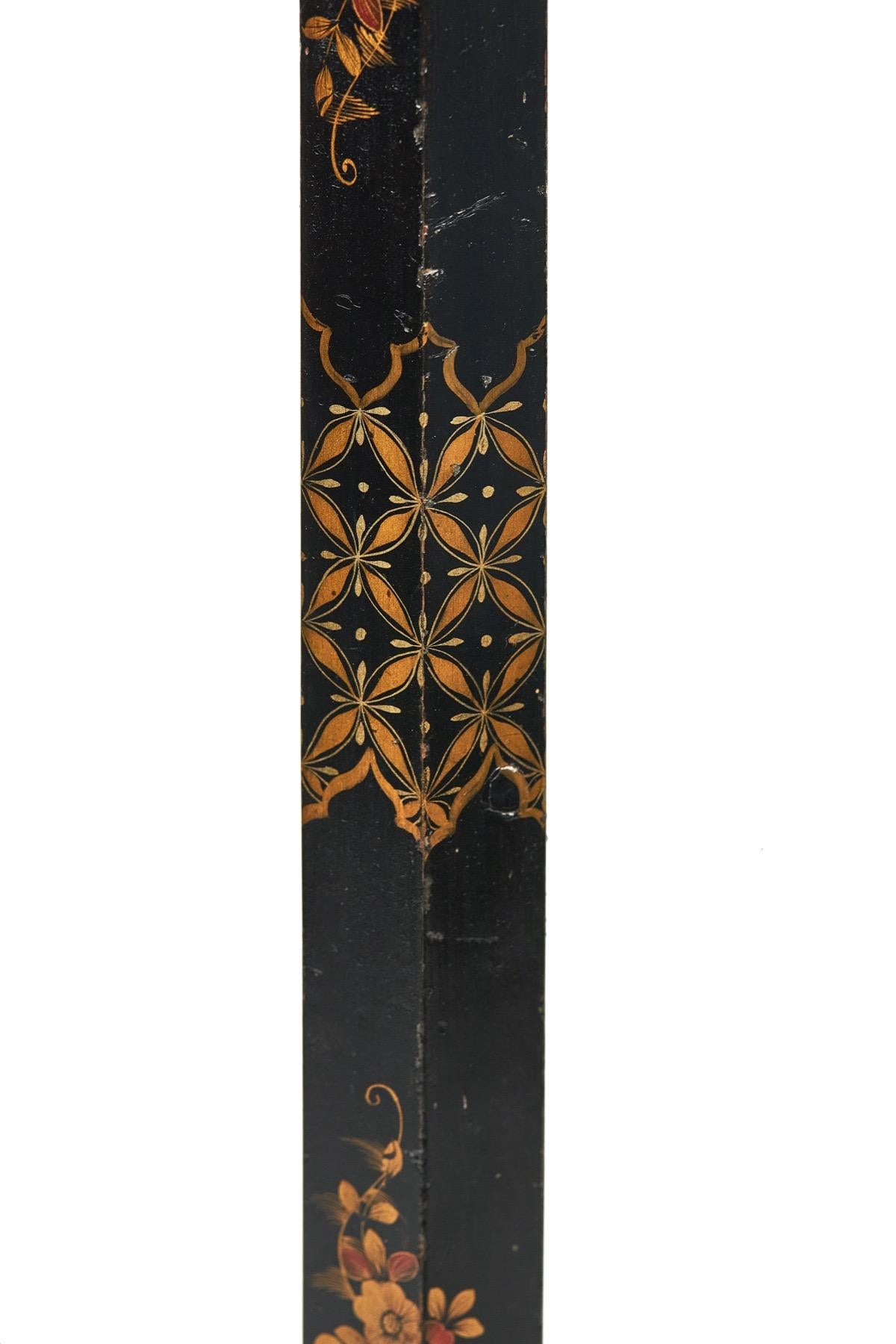 Chinoiserie Decorated Standard Lamp circa 1930s [B] For Sale 1