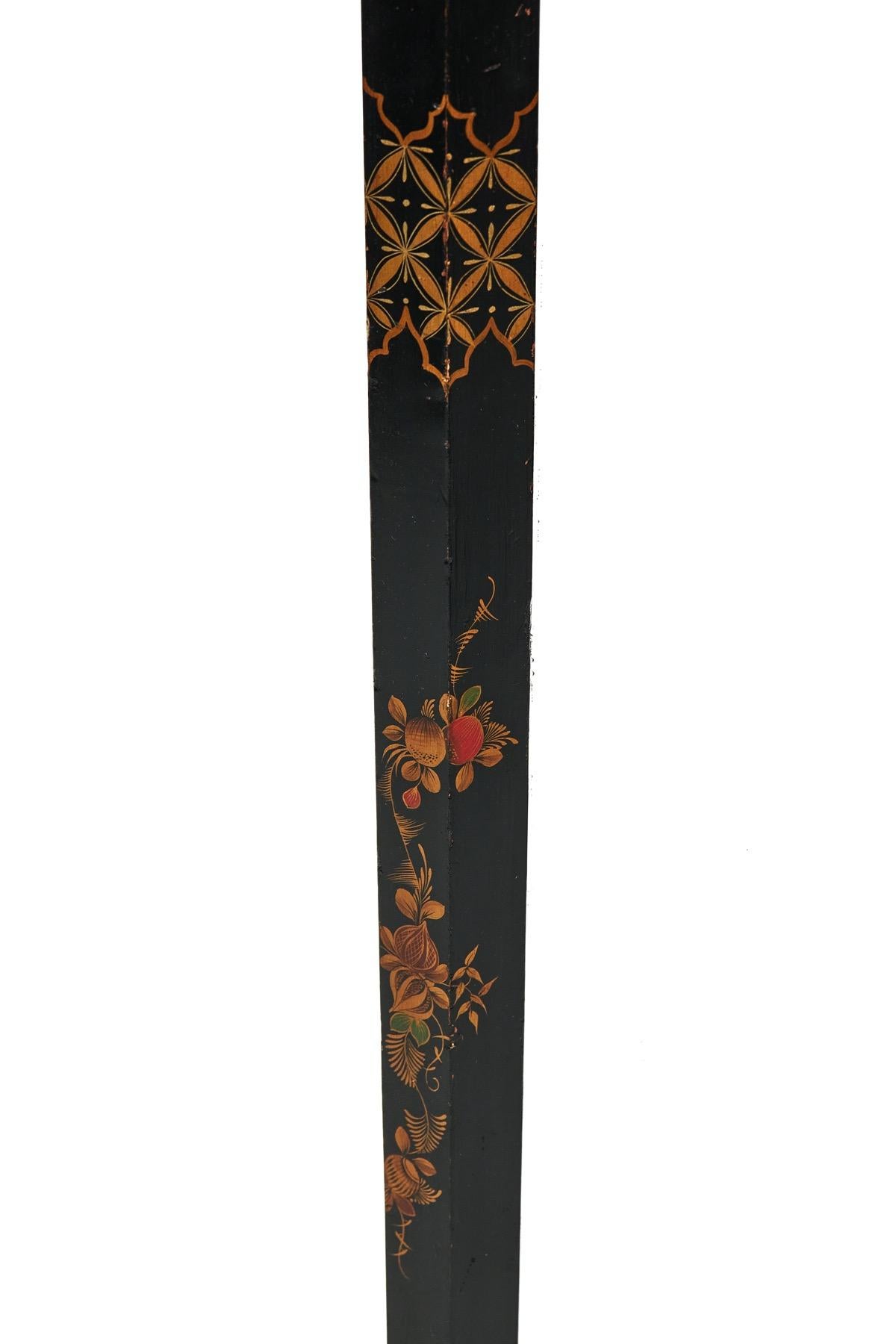 Chinoiserie Decorated Standard Lamp circa 1930s[A] For Sale 2