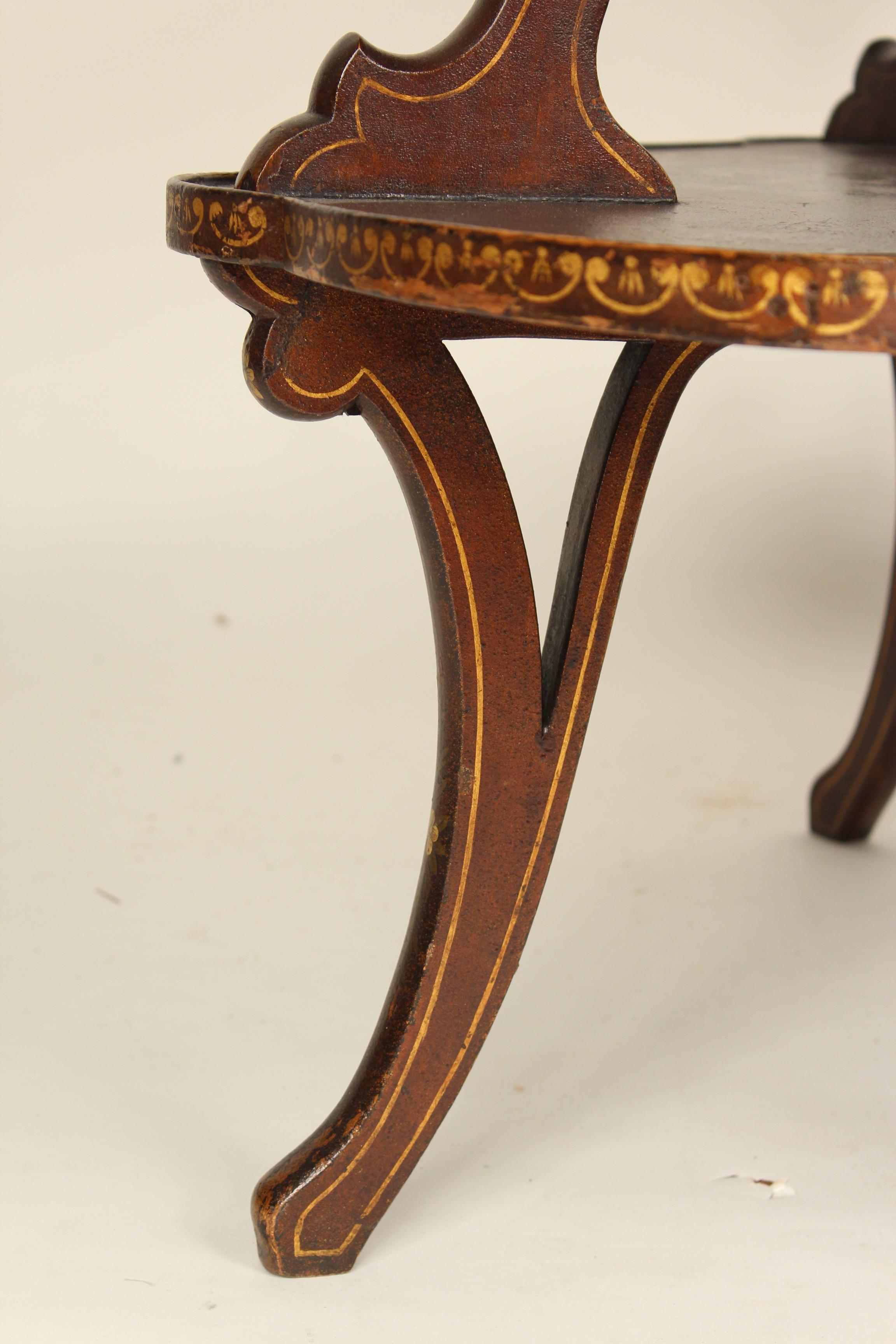 Chinoiserie Decorated Two-Tier Occasional Table 7