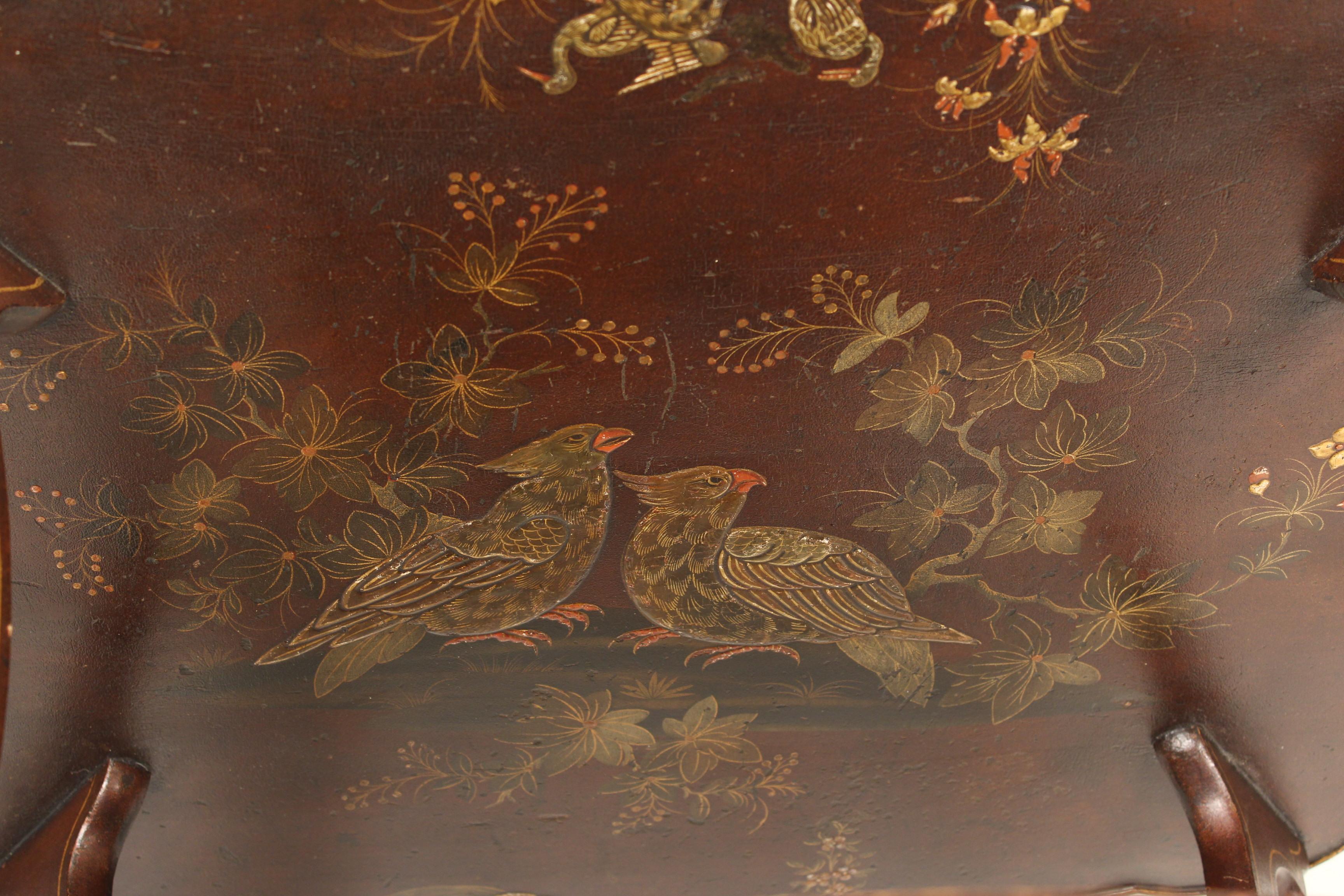 Chinoiserie Decorated Two-Tier Occasional Table 2