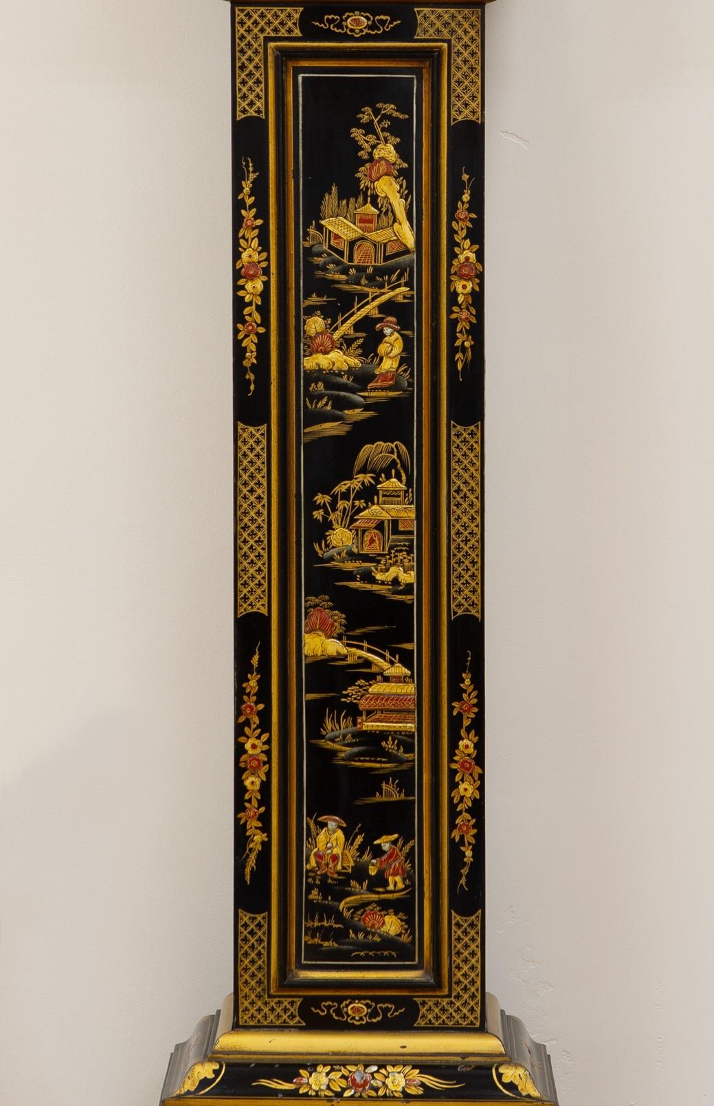 Other Chinoiserie Decorated Westminster Chiming Grandmother Clock
