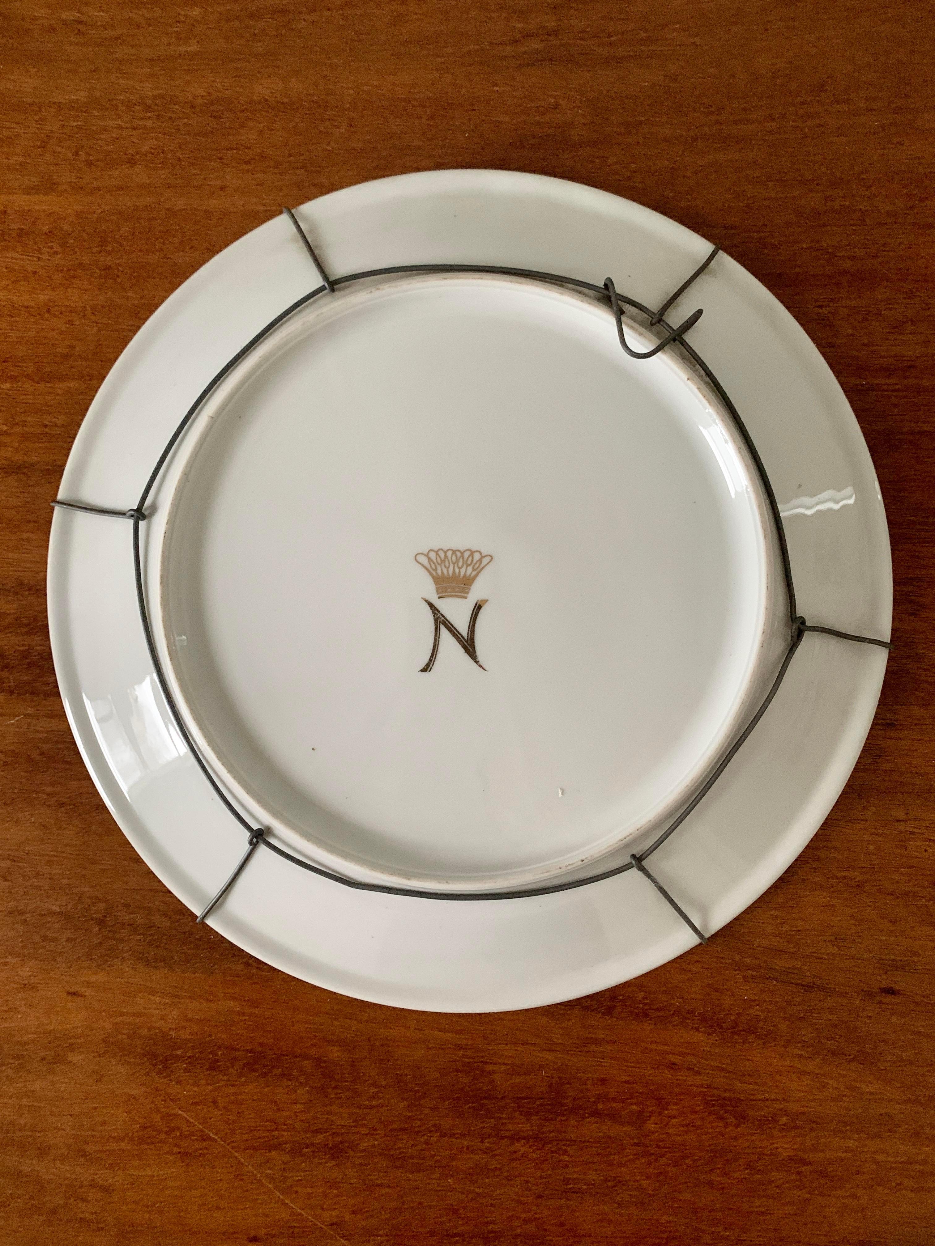 Piatti decorativi da parete Chinoiserie, coppia in vendita 6