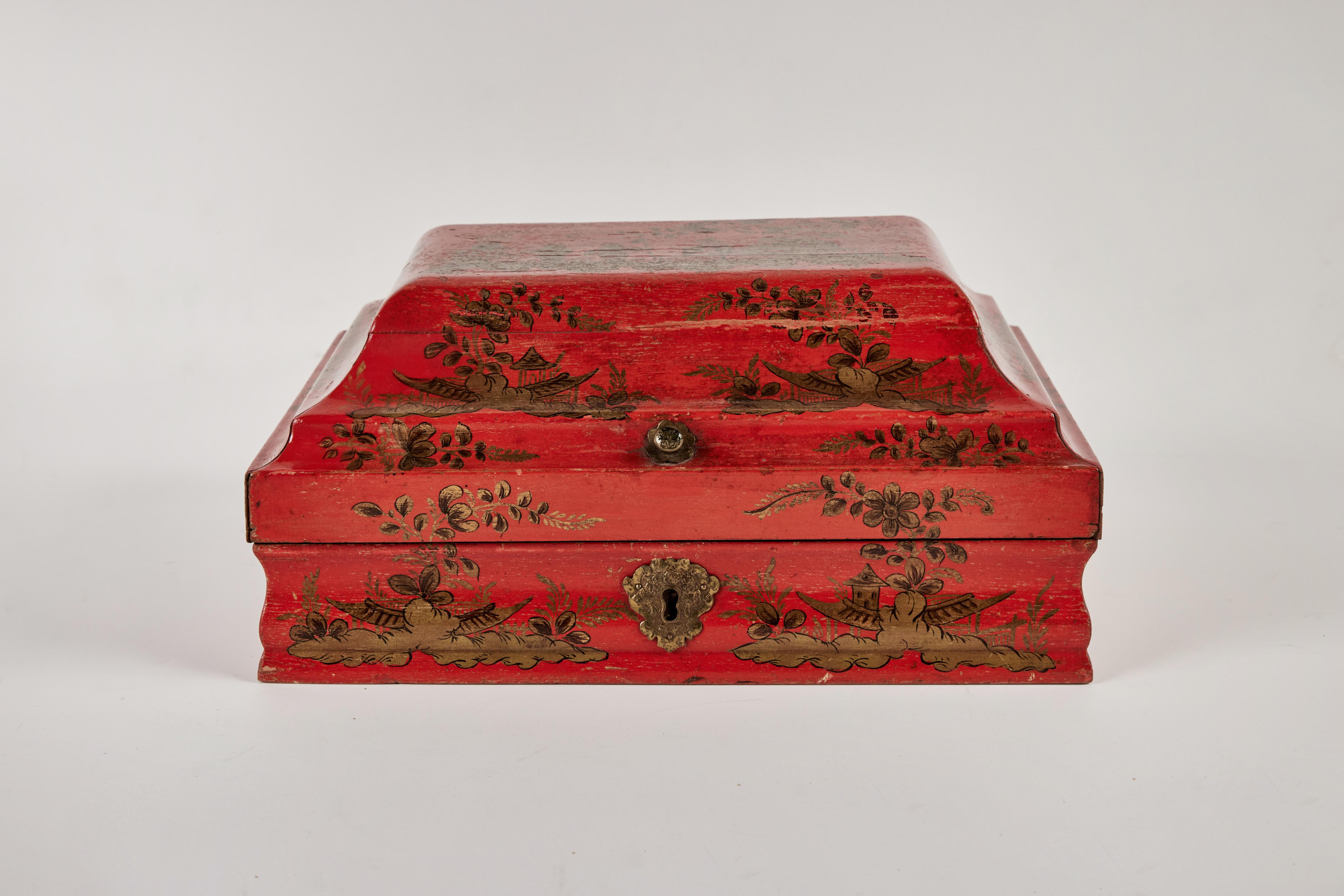 Louis XVI Chinoiserie Design Wig Box