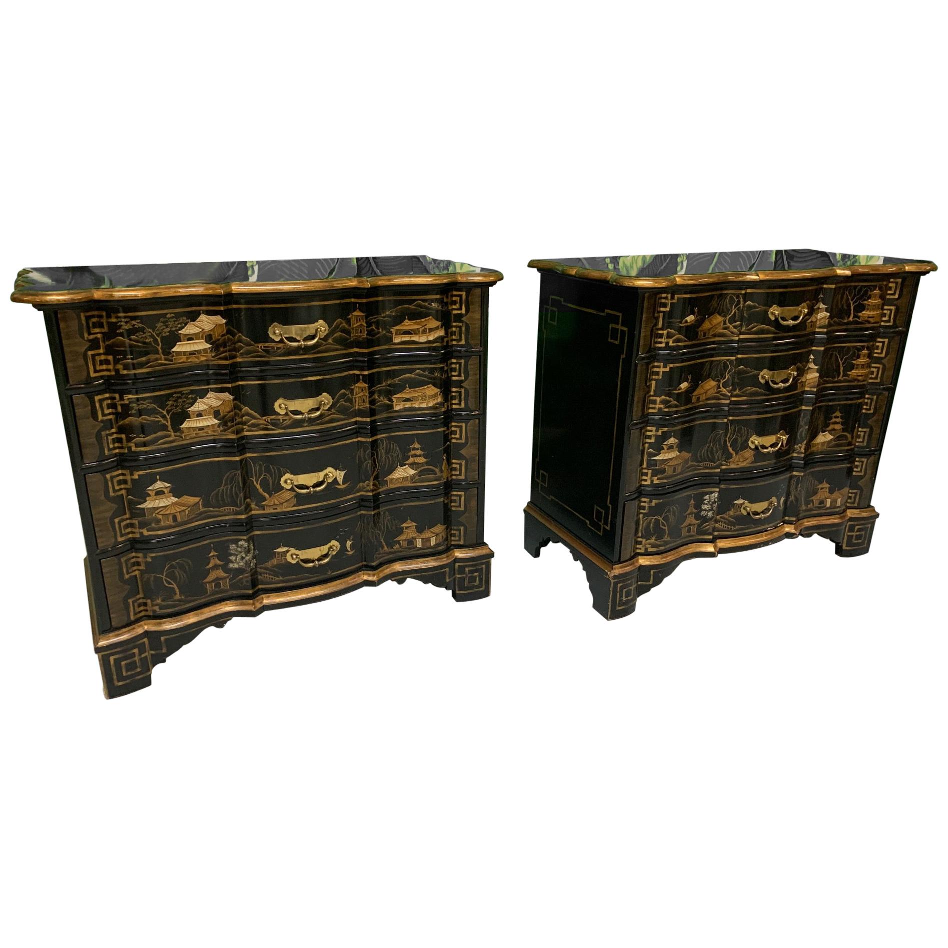 Chinoiserie Dutch Chests by Baker Furniture