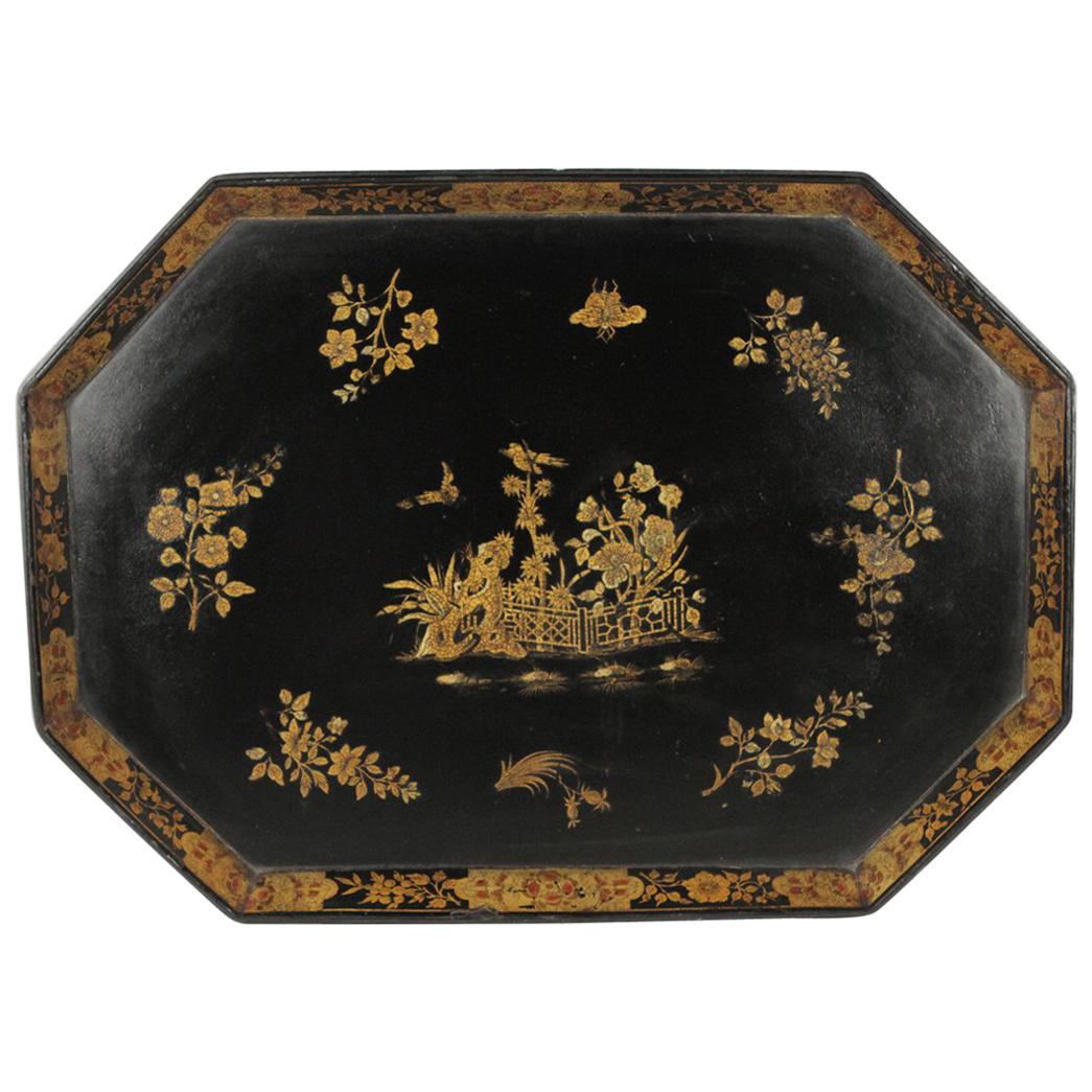 Chinoiserie Dyson and Benson London Tray, circa Late 19th Century
